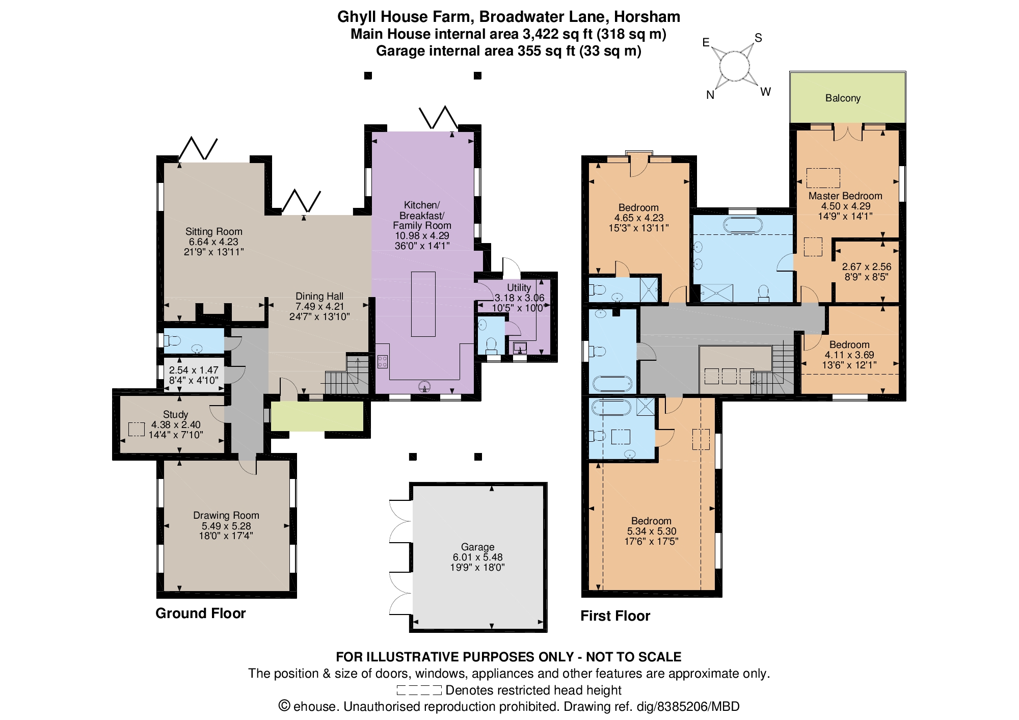 4 Bedrooms Detached house for sale in Broadwater Lane, Copsale, Horsham RH13