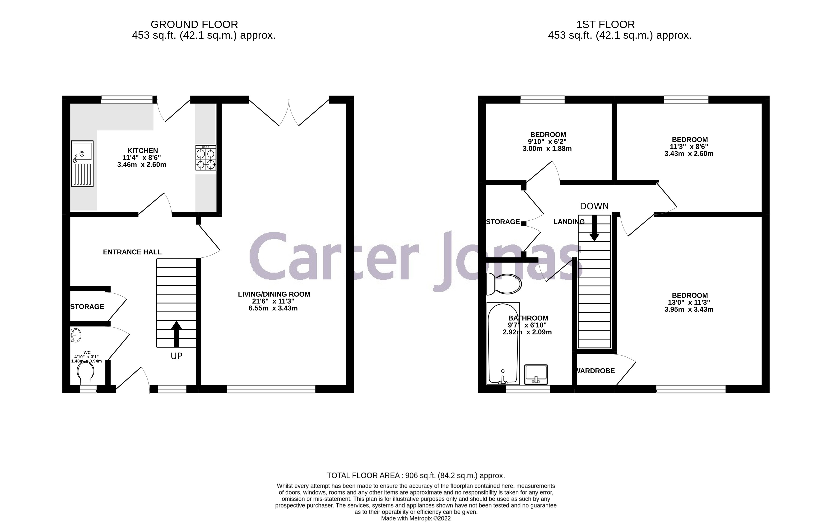 84, New Road, Cambridge floorplan