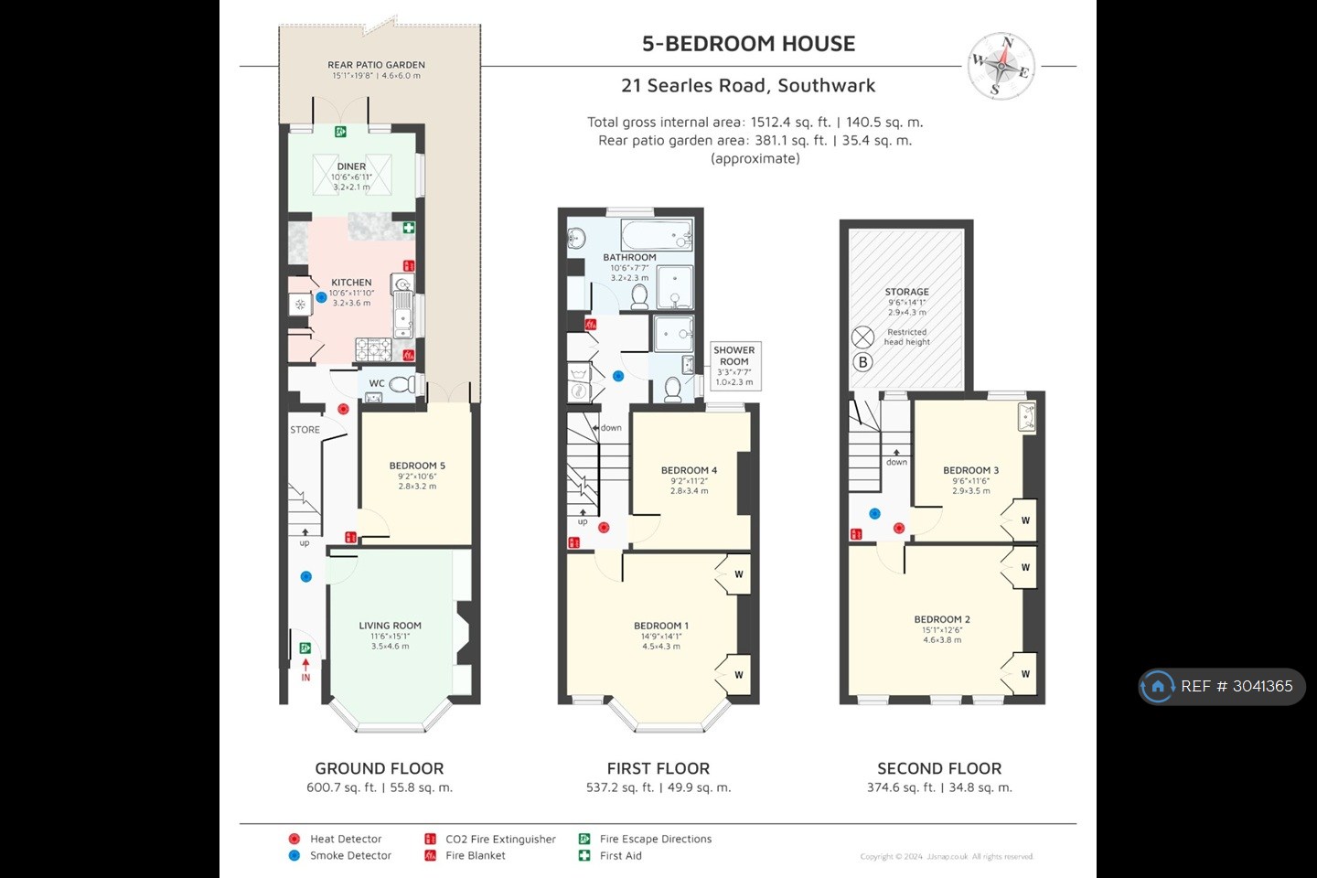 Searles Road, London floorplan