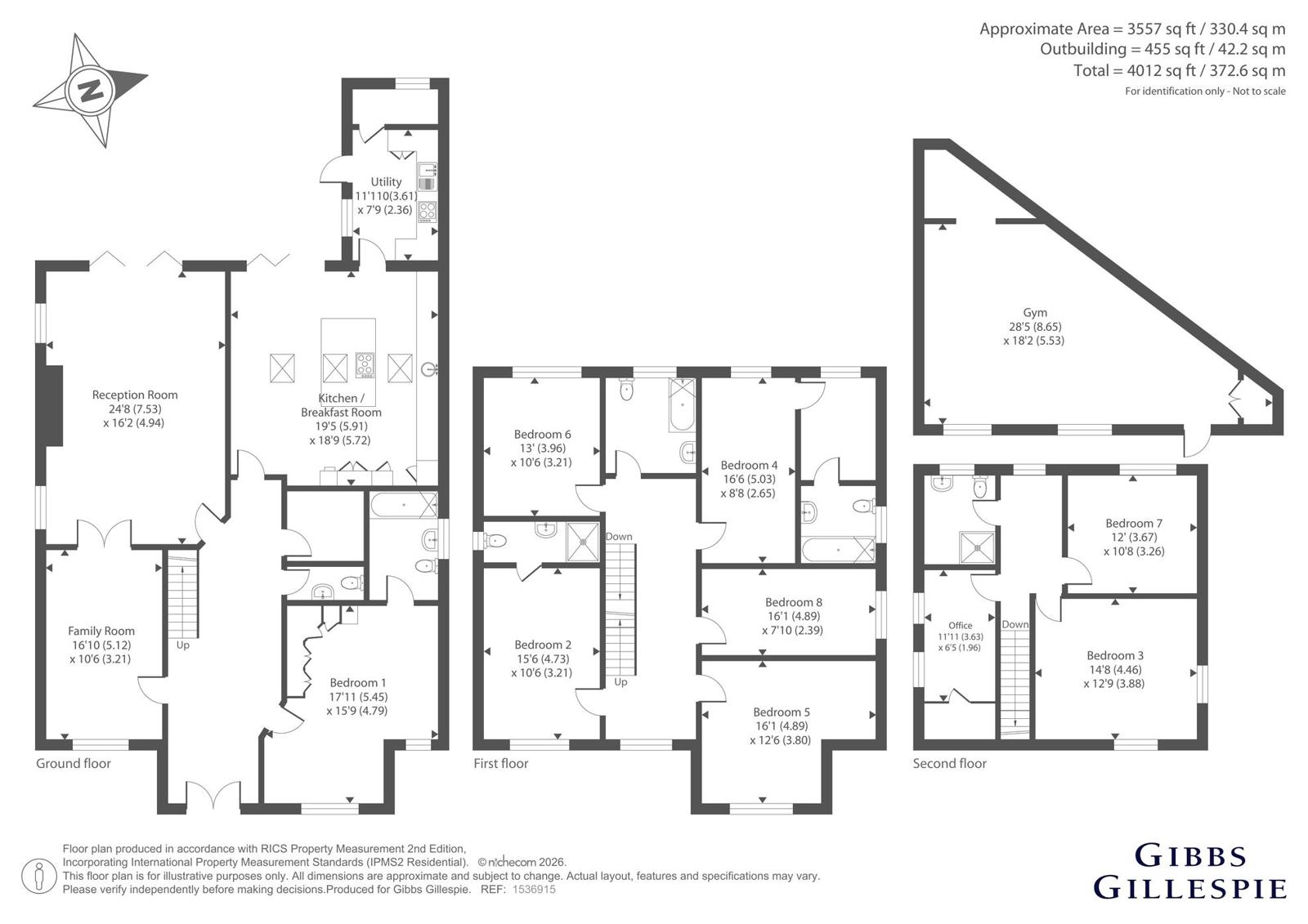 Elm Lawn Close, Uxbridge floorplan