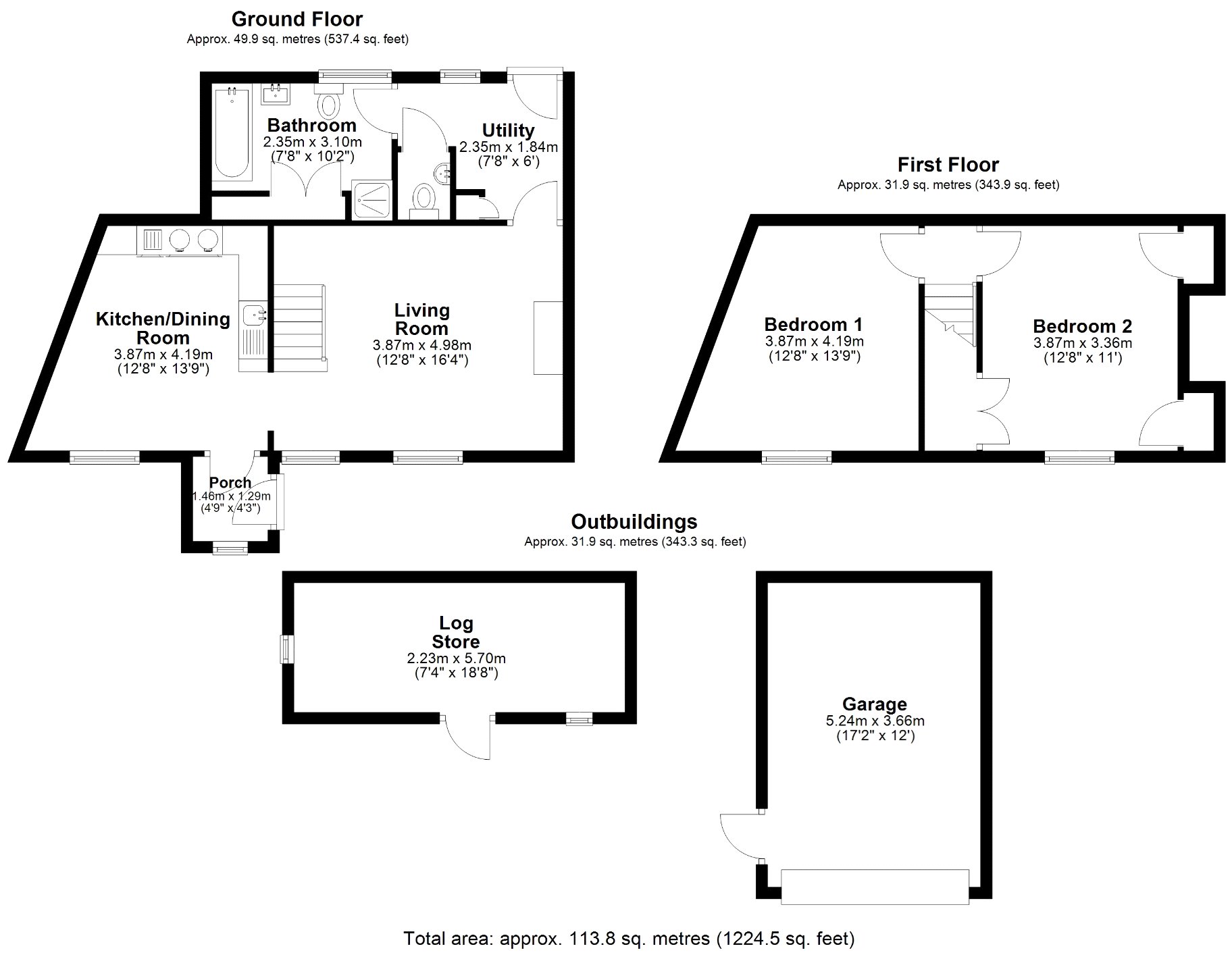 Chapel Cottage,, Postbridge, Devon floorplan