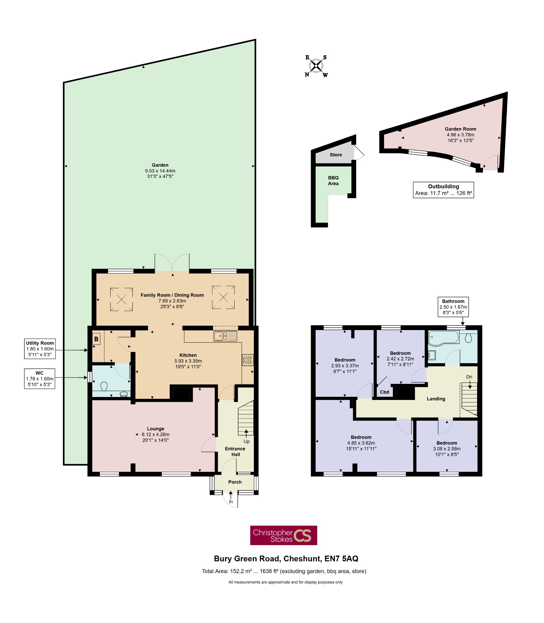 97 Bury Green Road, Cheshunt, Hertfordshire floorplan