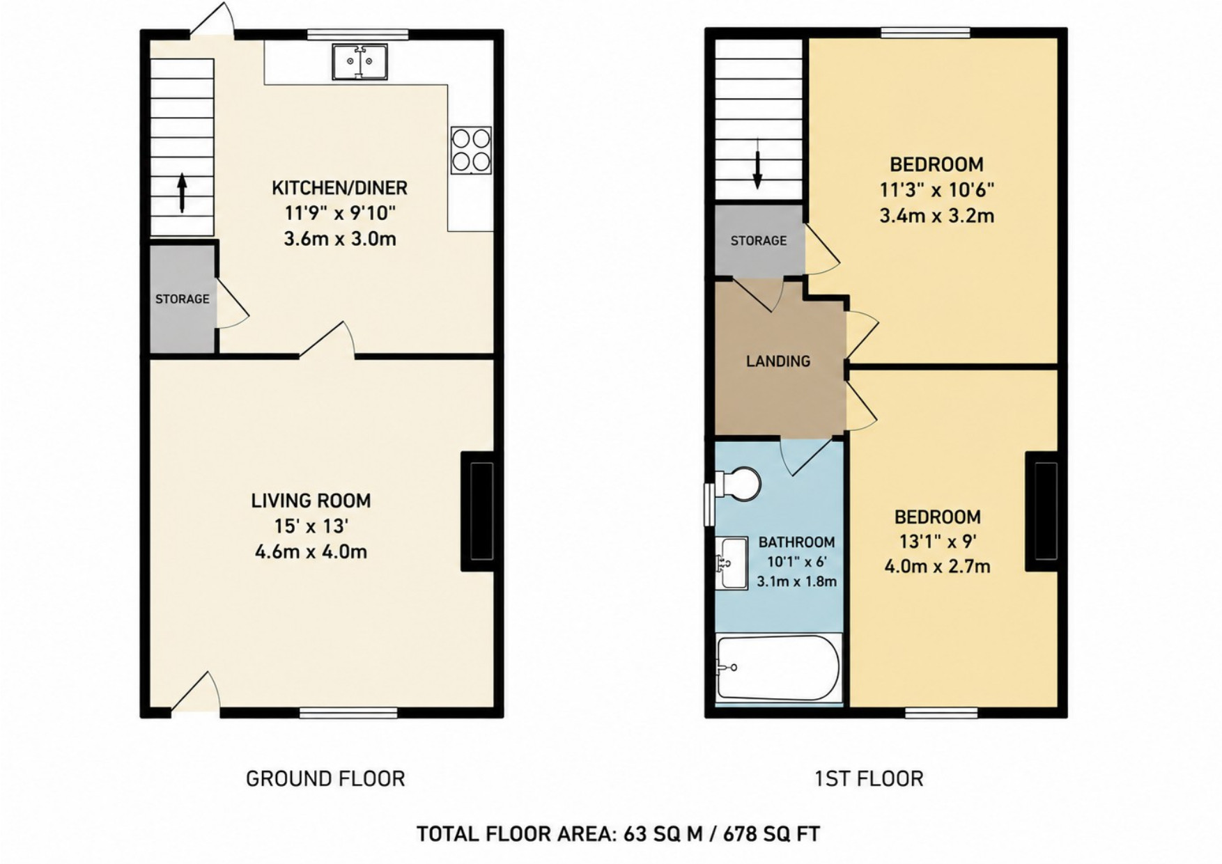 15, Park Grove, Rotherham floorplan