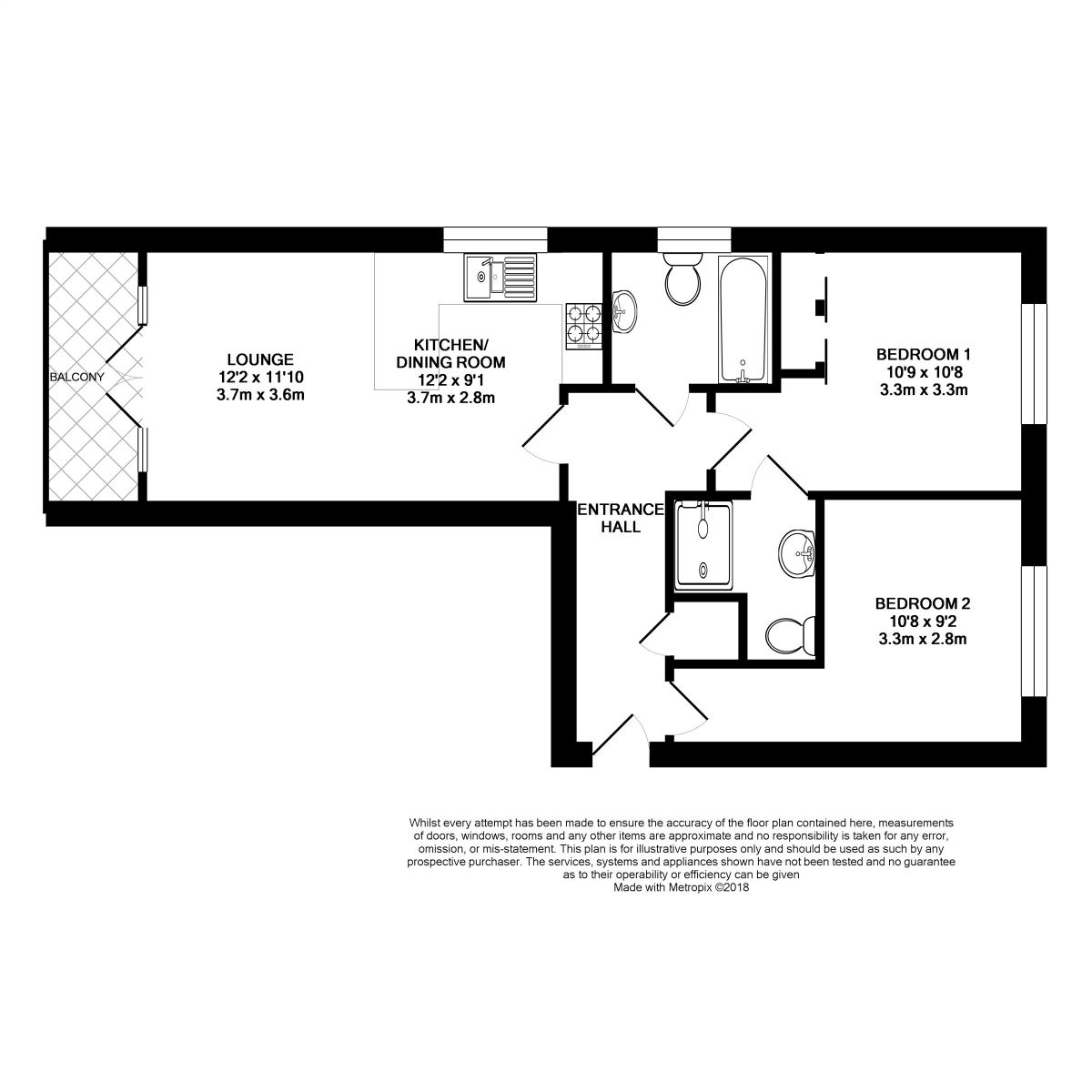 2 Bedrooms Flat for sale in Bartlett Crescent, High Wycombe HP12
