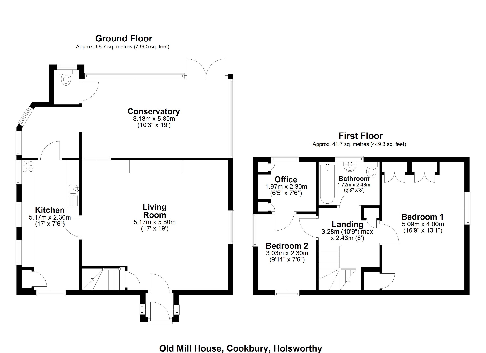 Old Mill House, -, Holsworthy floorplan