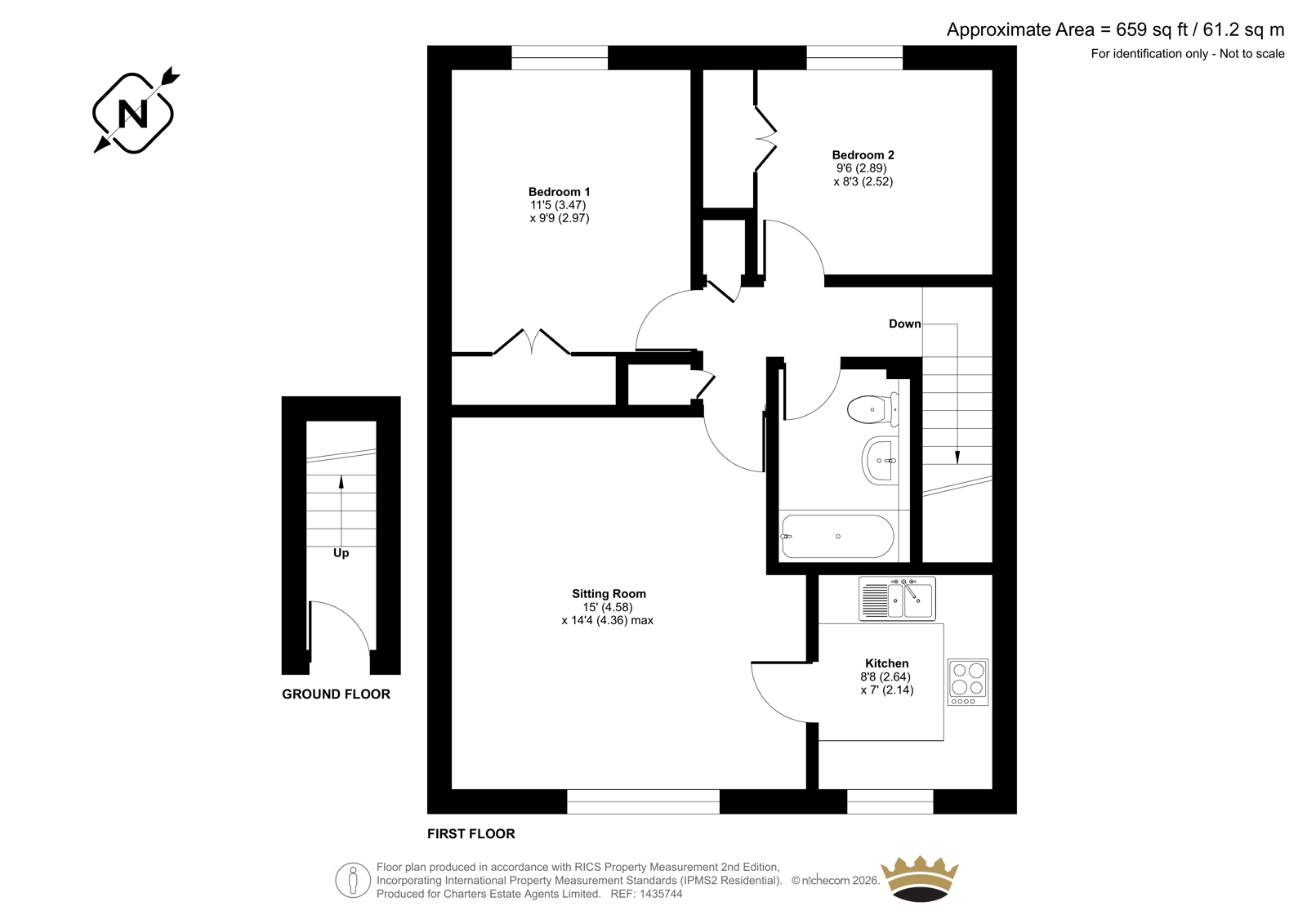 16, Oldfield View, Hook floorplan