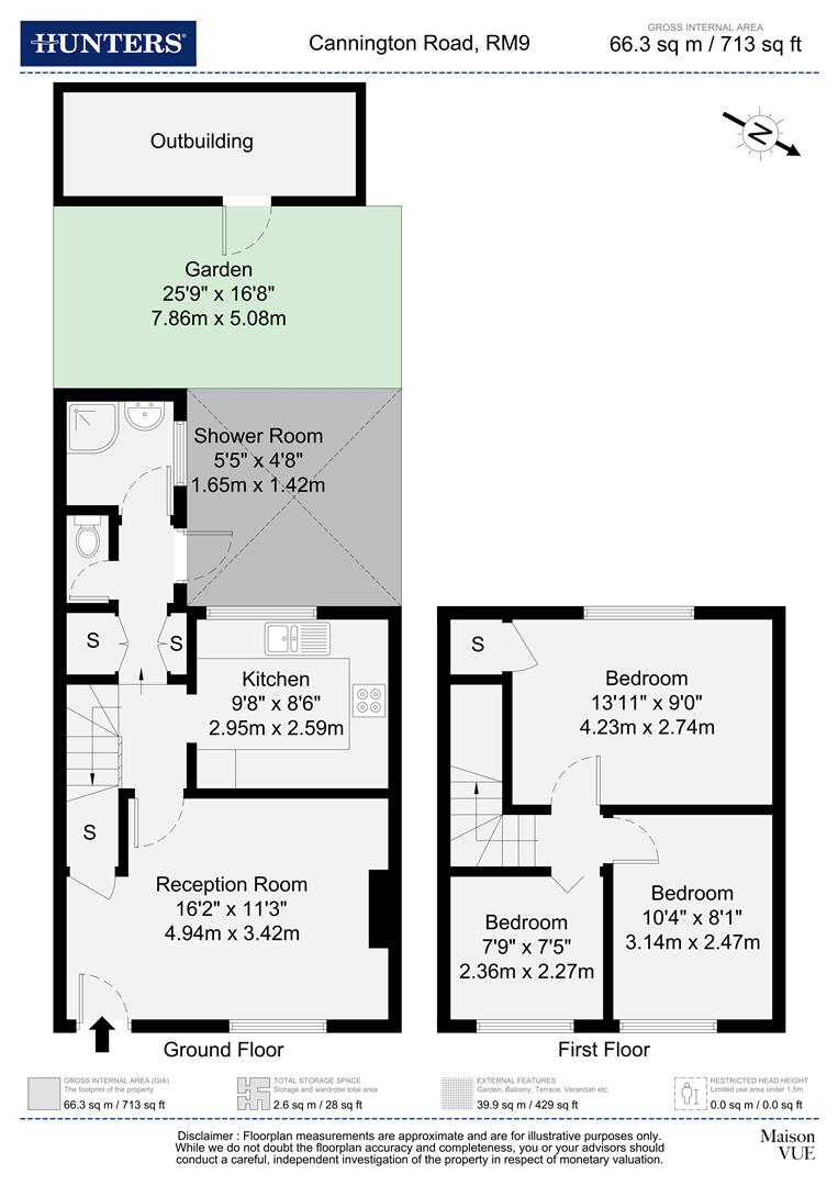 46, Cannington Road, Dagenham floorplan