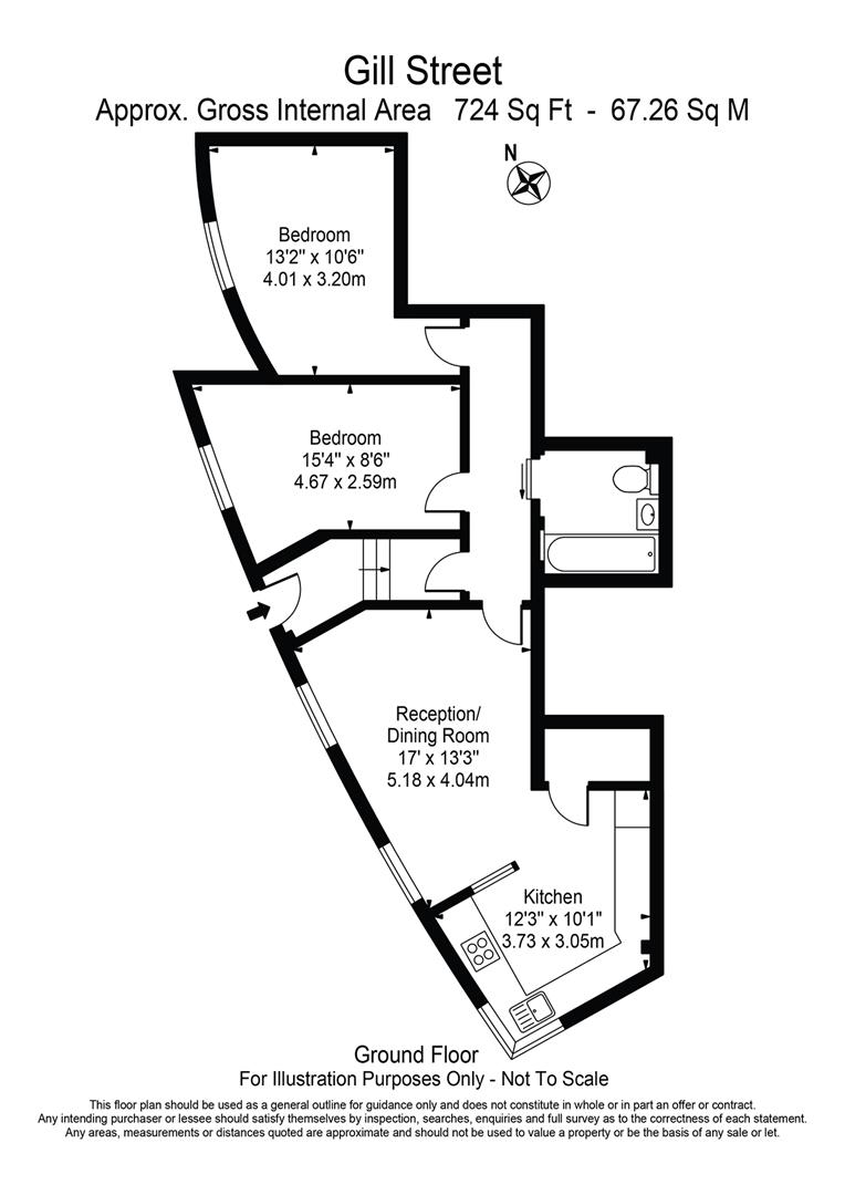 3, Gill Street, London, floorplan
