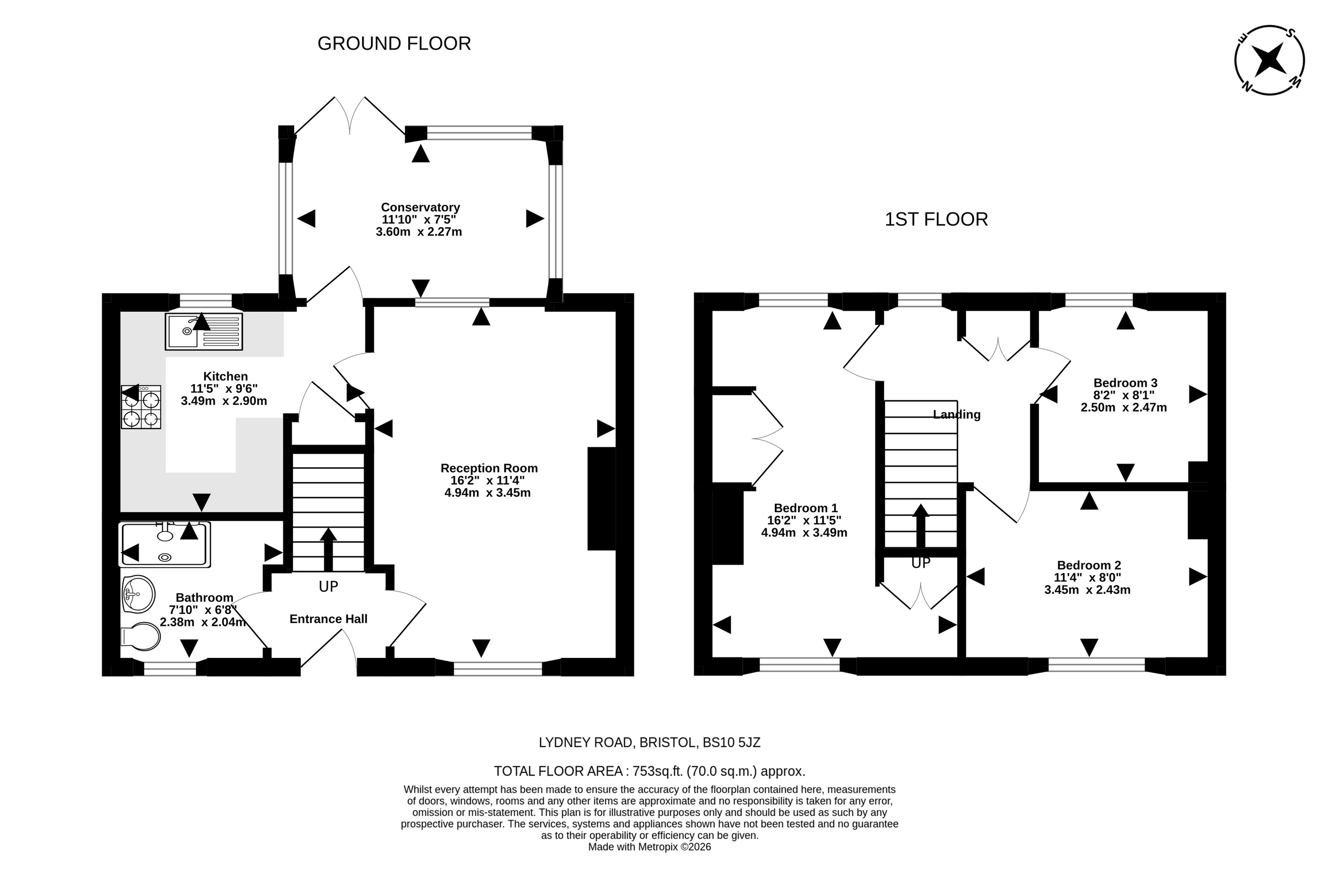 14 Lydney Road, Bristol floorplan