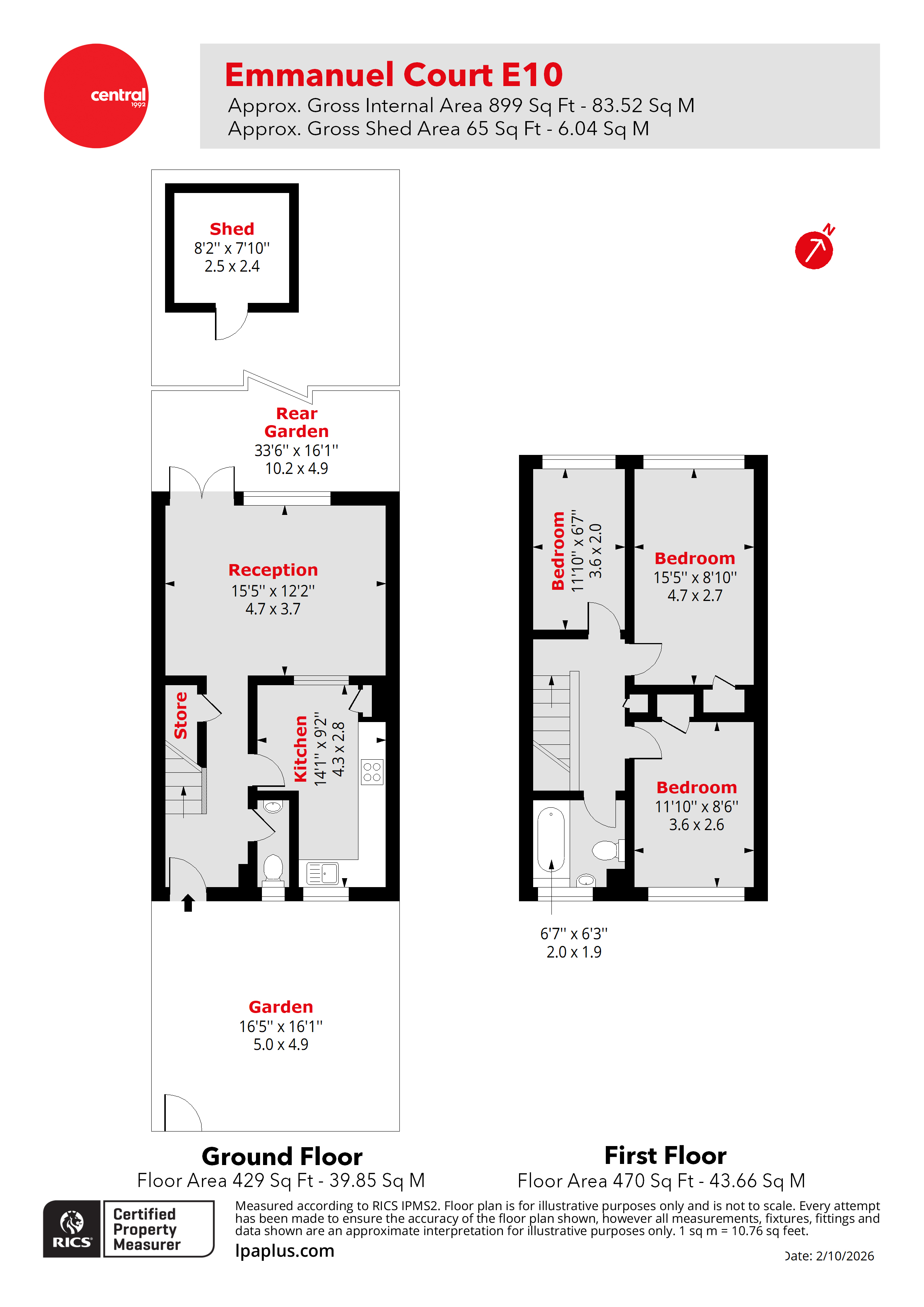 1 Emmanuel Court, 29, Capworth Street, London floorplan