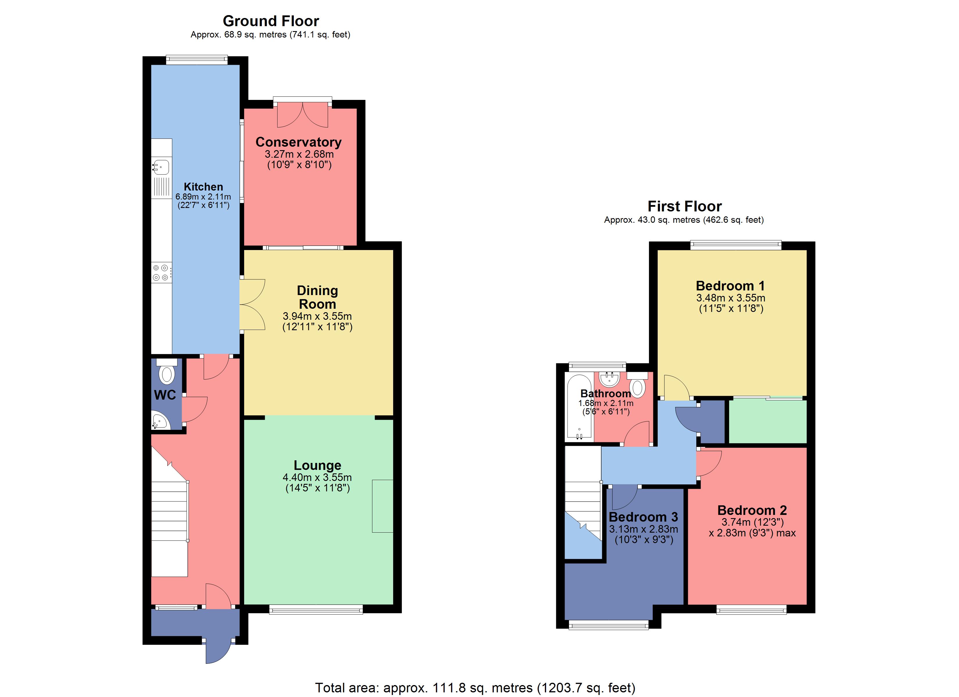 Mead Way, Bushey, Hertfordshire WD23, 3 bedroom terraced house for sale