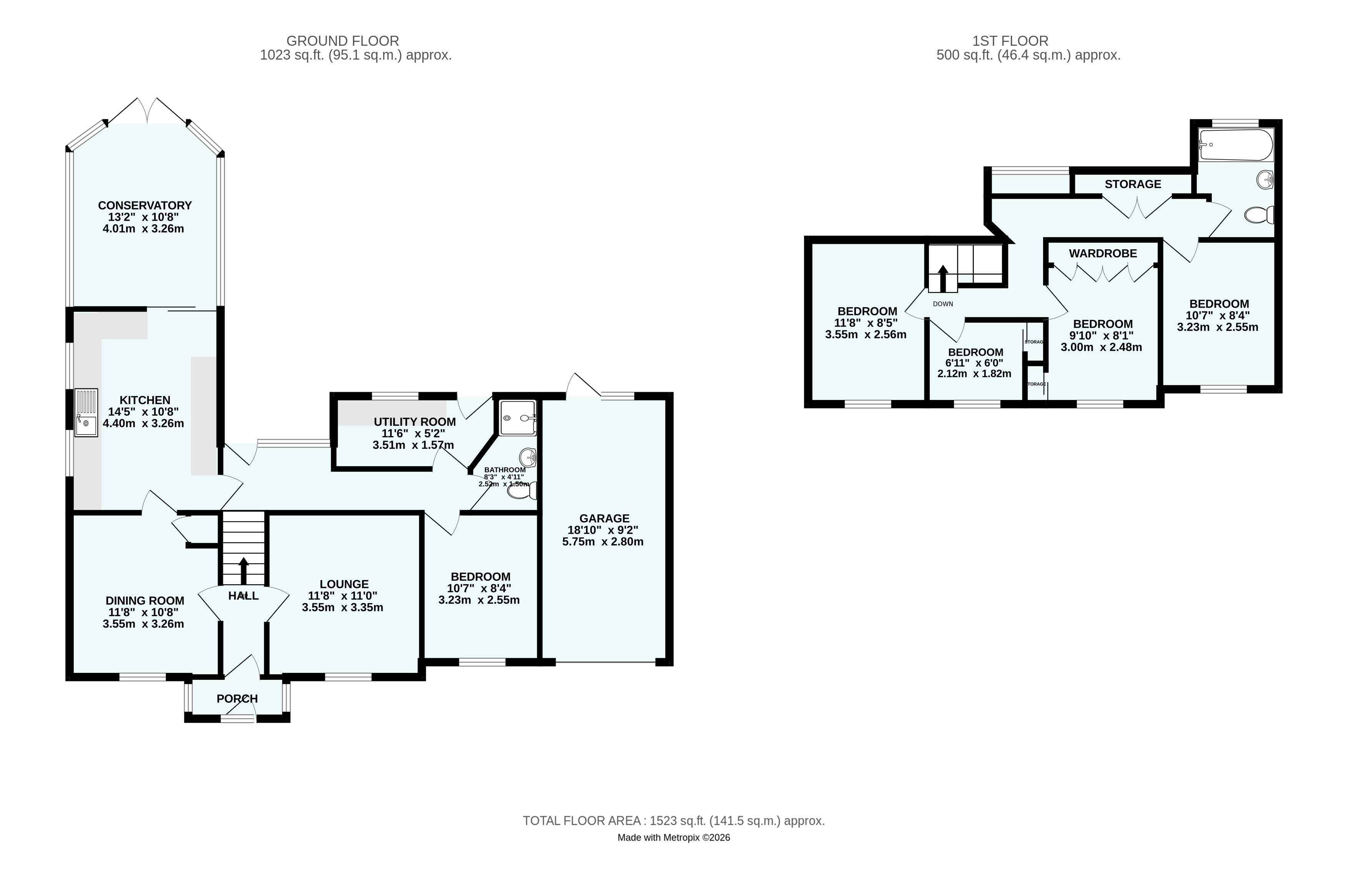 Rock Villa,, Crowlas, Cornwall floorplan