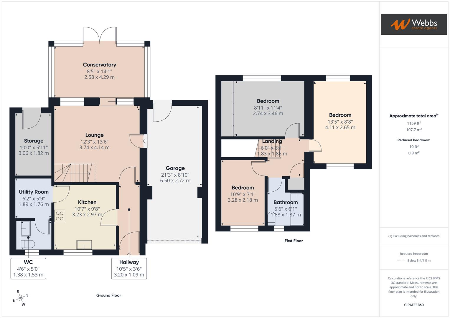 43, Peak Close, Rugeley floorplan