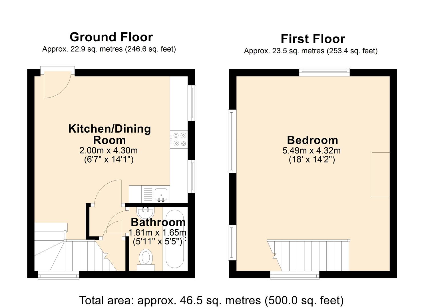 Silk Cottage, Townhead, Hope Valley floorplan