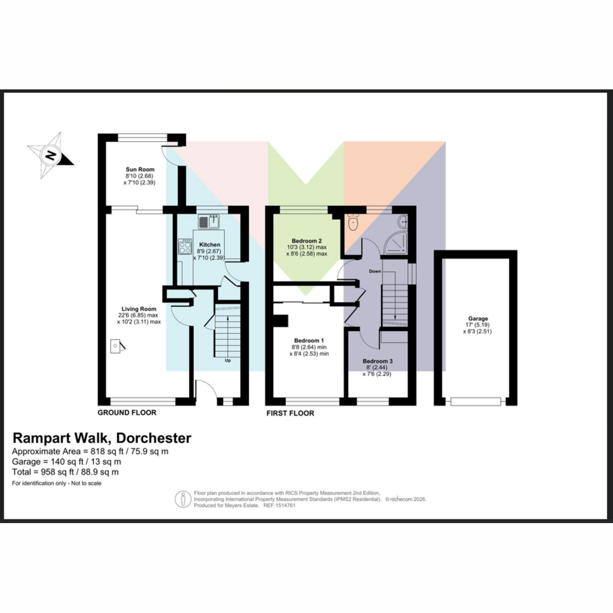 35, Rampart Walk, Dorchester floorplan