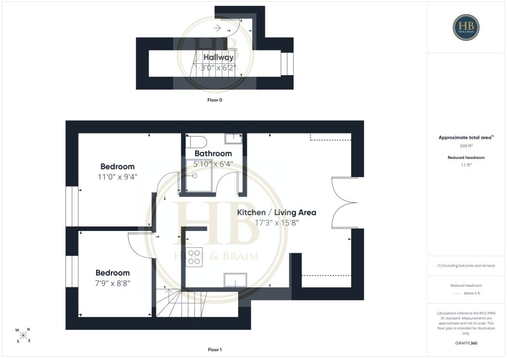 3, Peacehaven, Sandsend floorplan