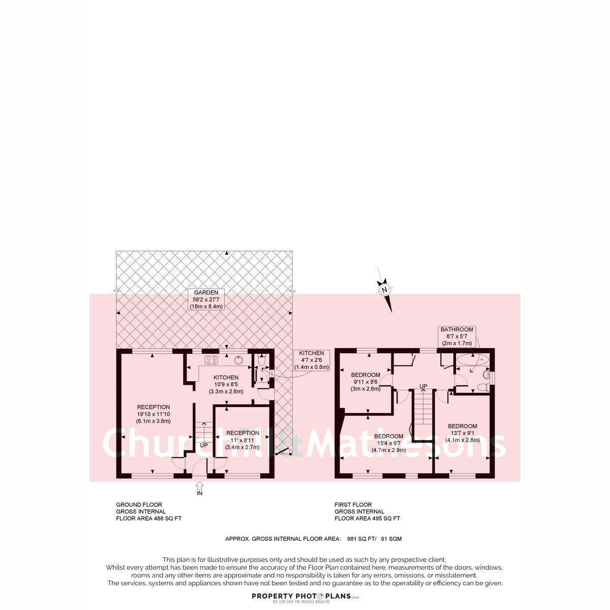 7, Chadwick Road, London floorplan