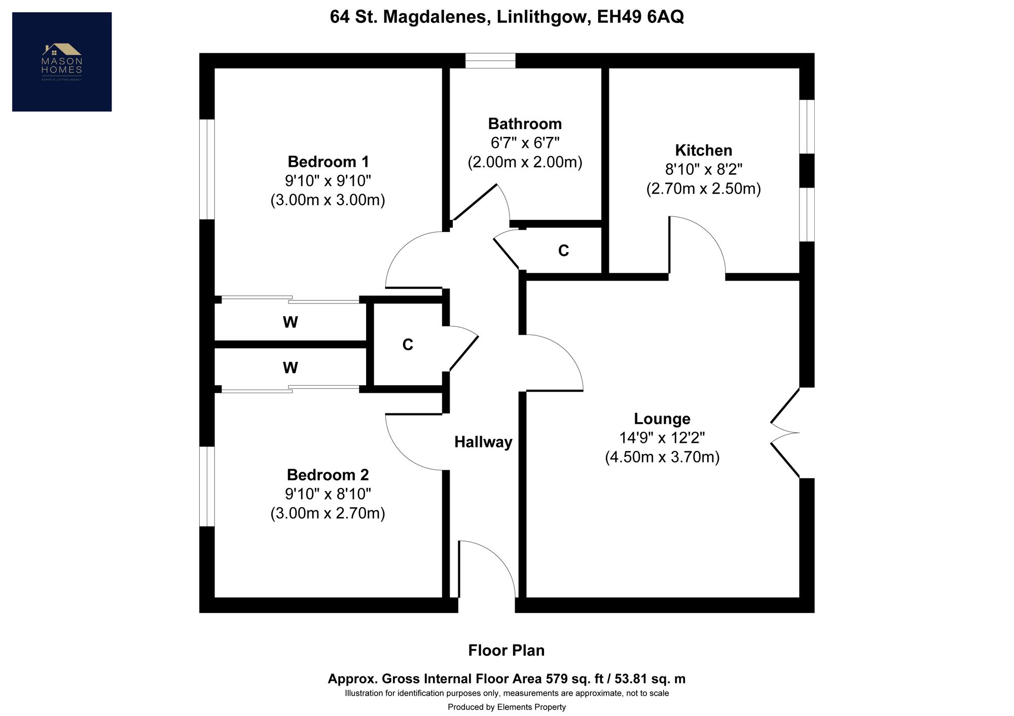 64 St. Magdalenes, Linlithgow floorplan