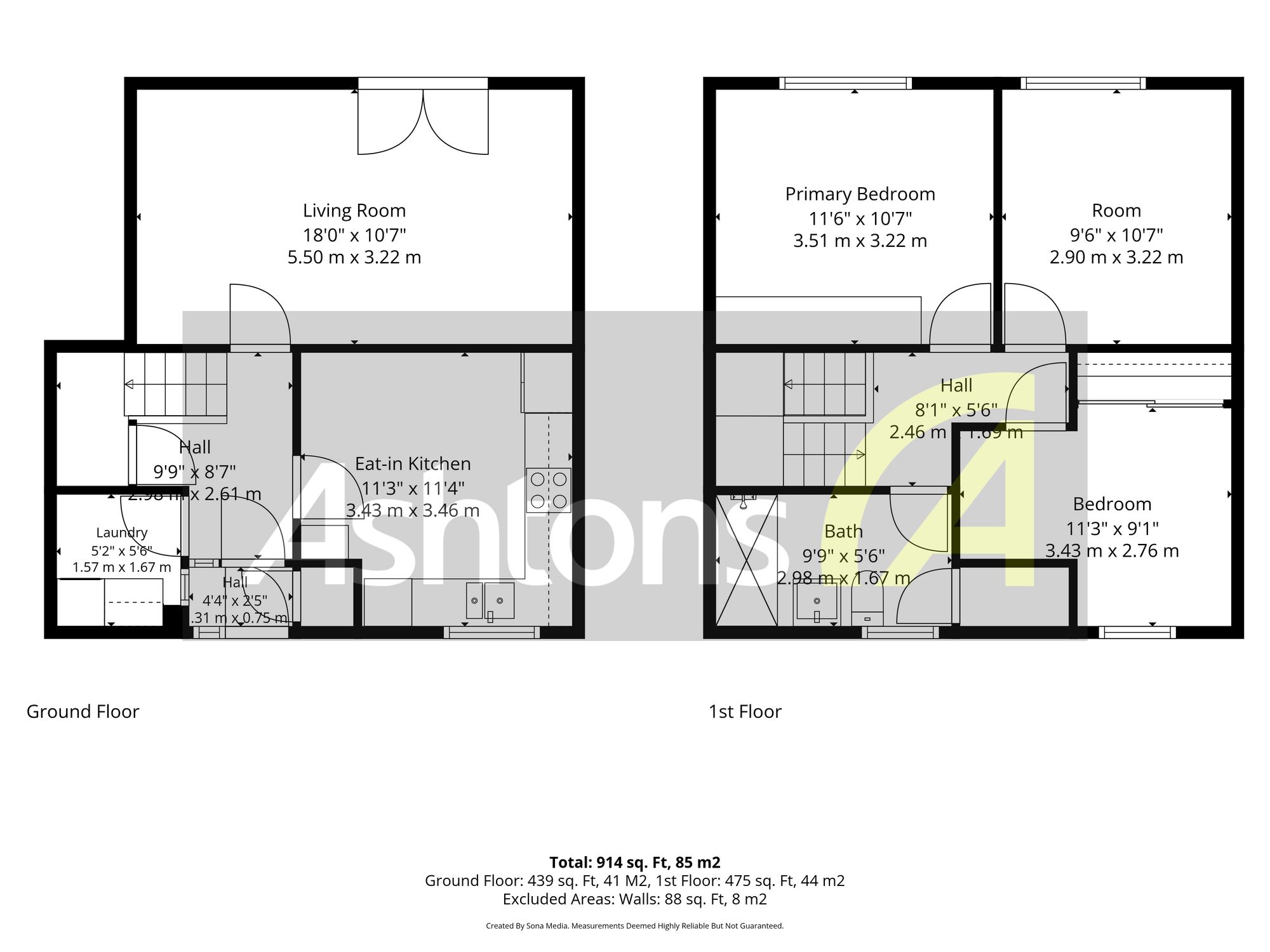 57 Petersgate, Runcorn floorplan