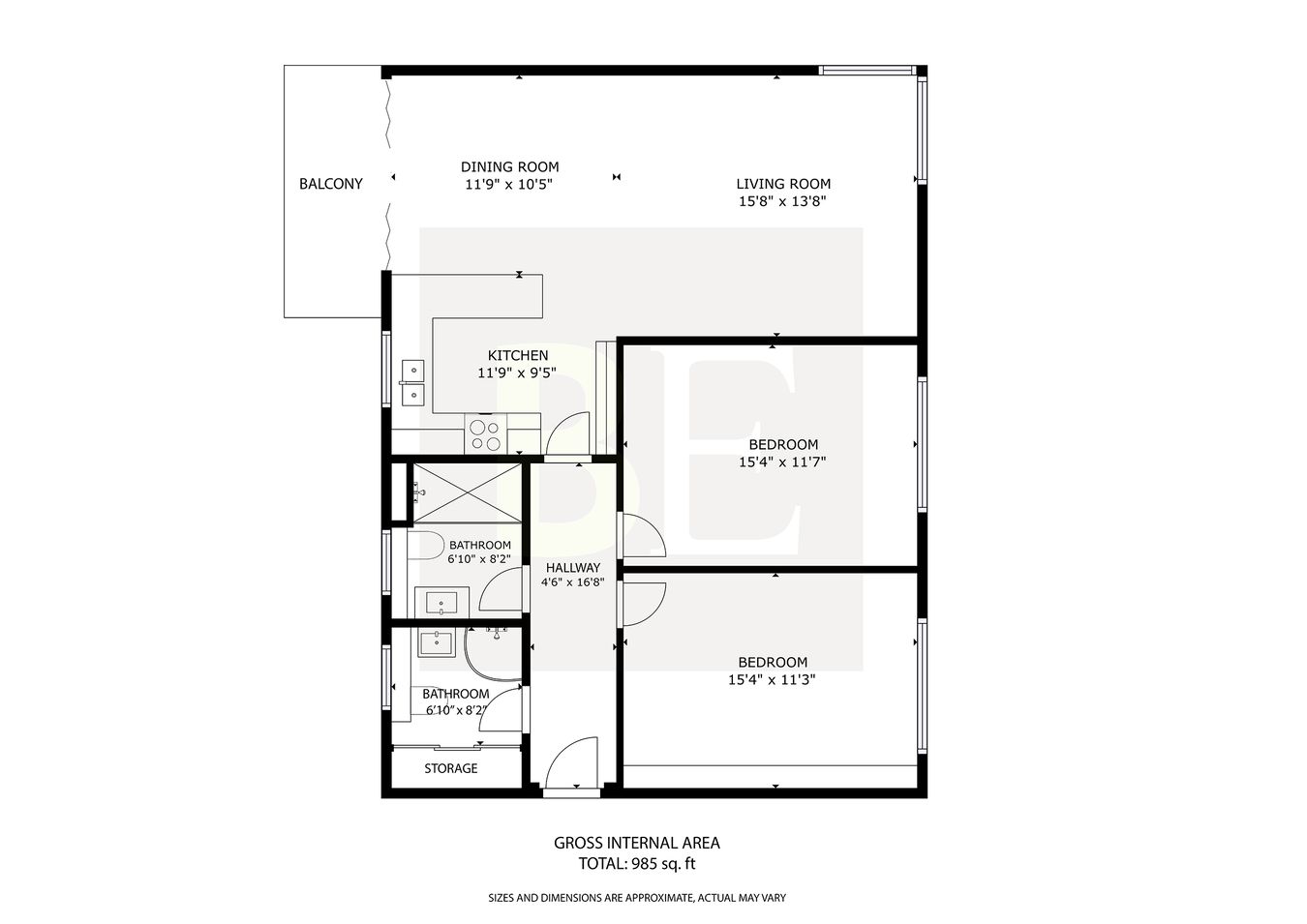 17 La Colline Apartments, Queens Road, St Helier floorplan