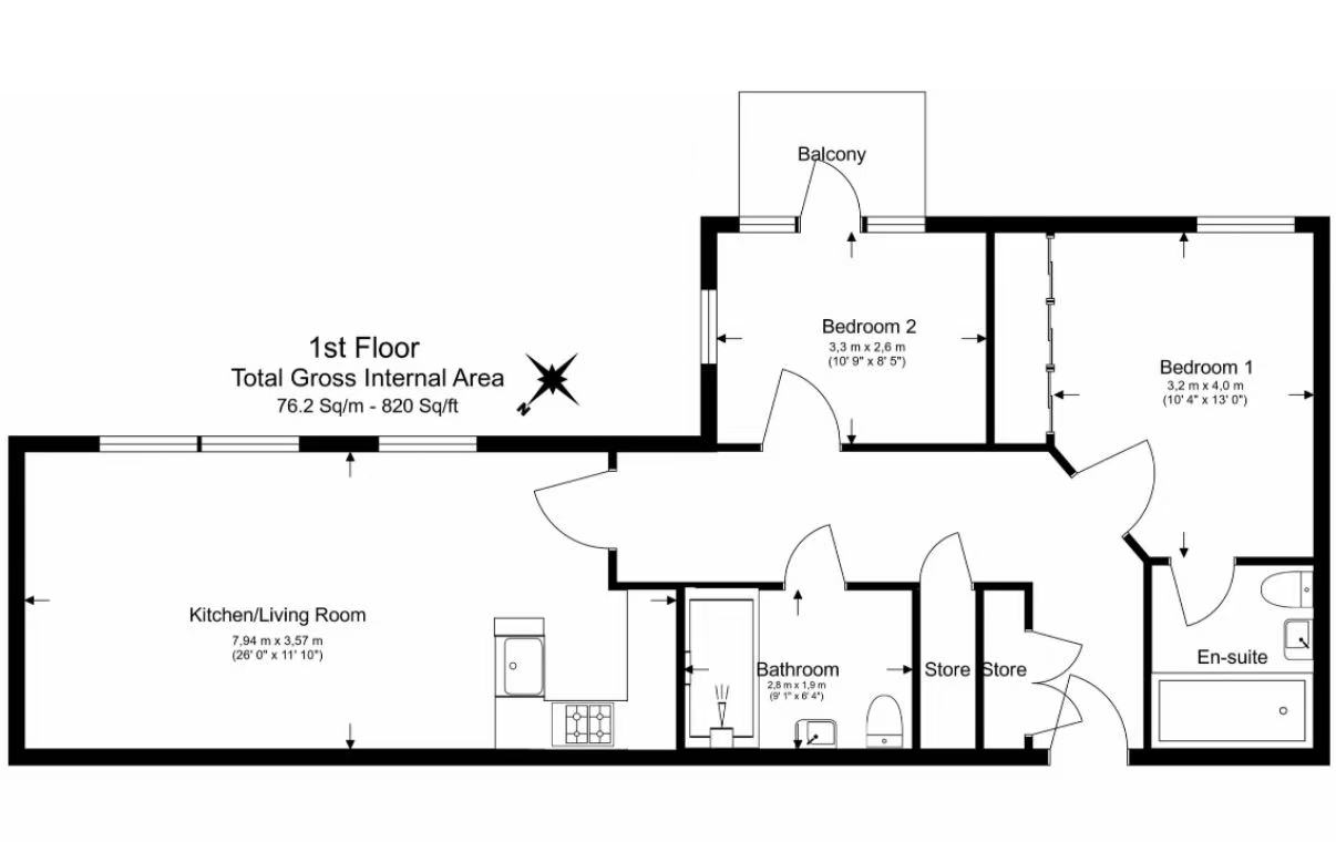 10 Endeavour House, Endeavour House, SE16 7EQ, London floorplan
