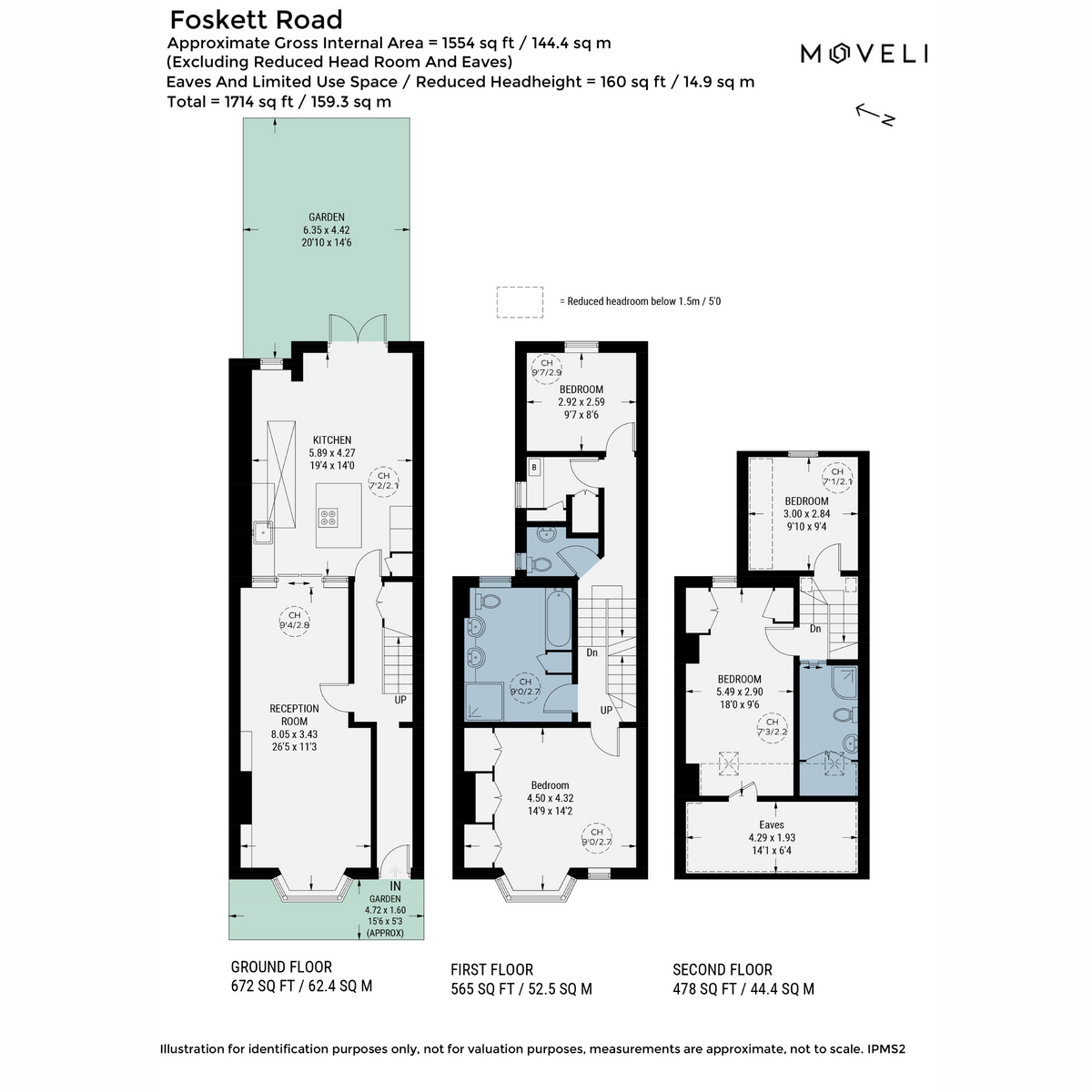 33, Foskett Road, London floorplan