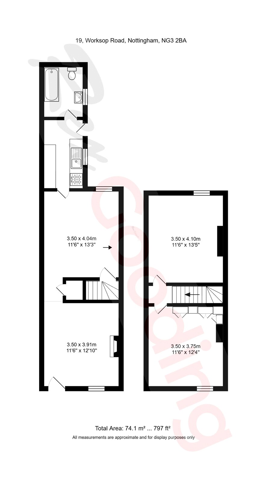 19, Worksop Road, Nottinghamshire floorplan