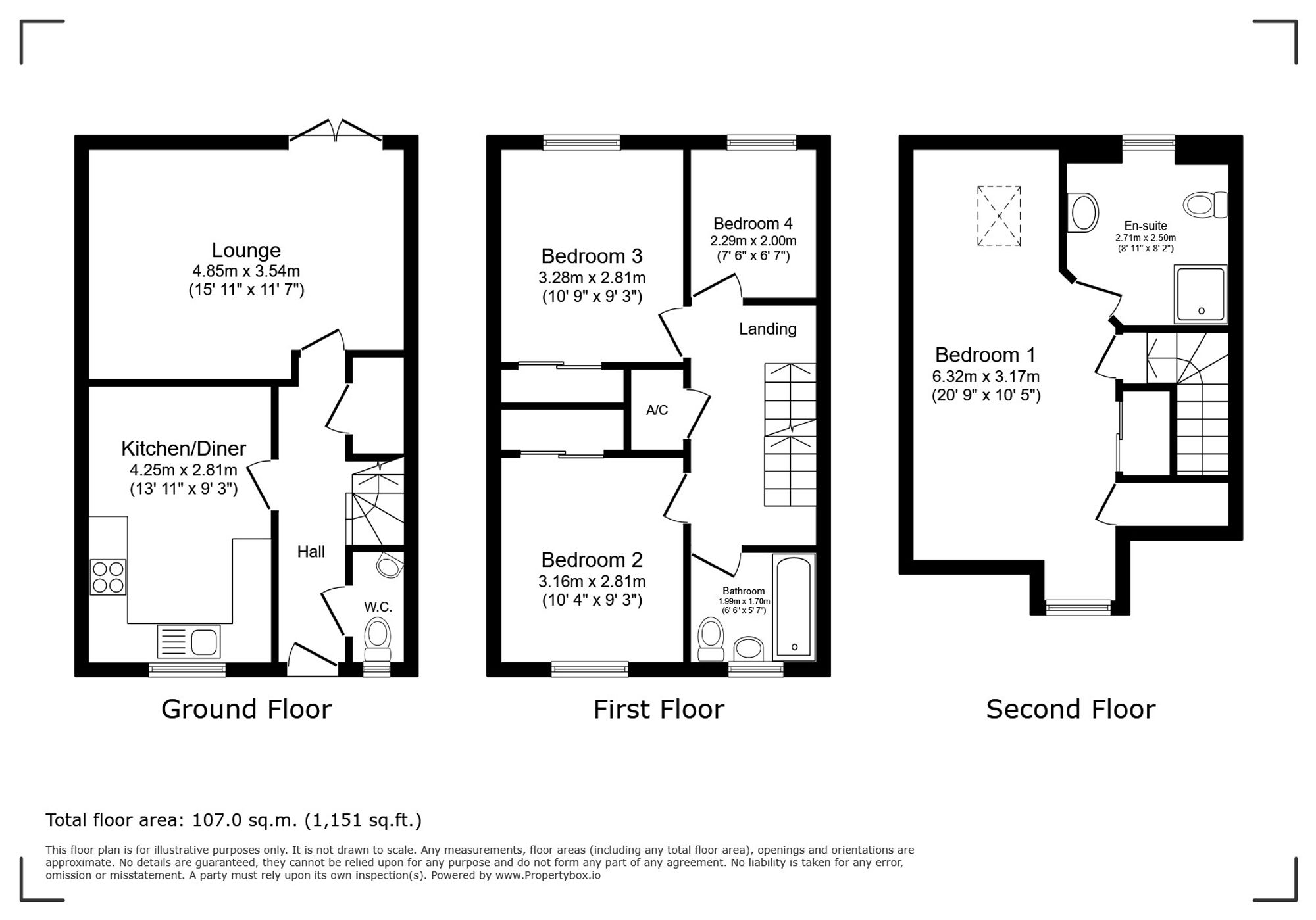 57 Ffordd Y Draen, Bridgend floorplan