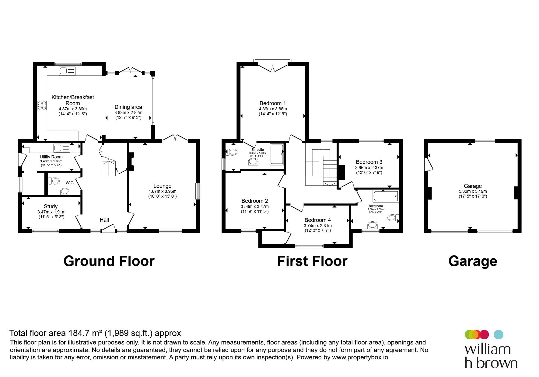 Chestnut House, Bonds Crescent, Royston floorplan