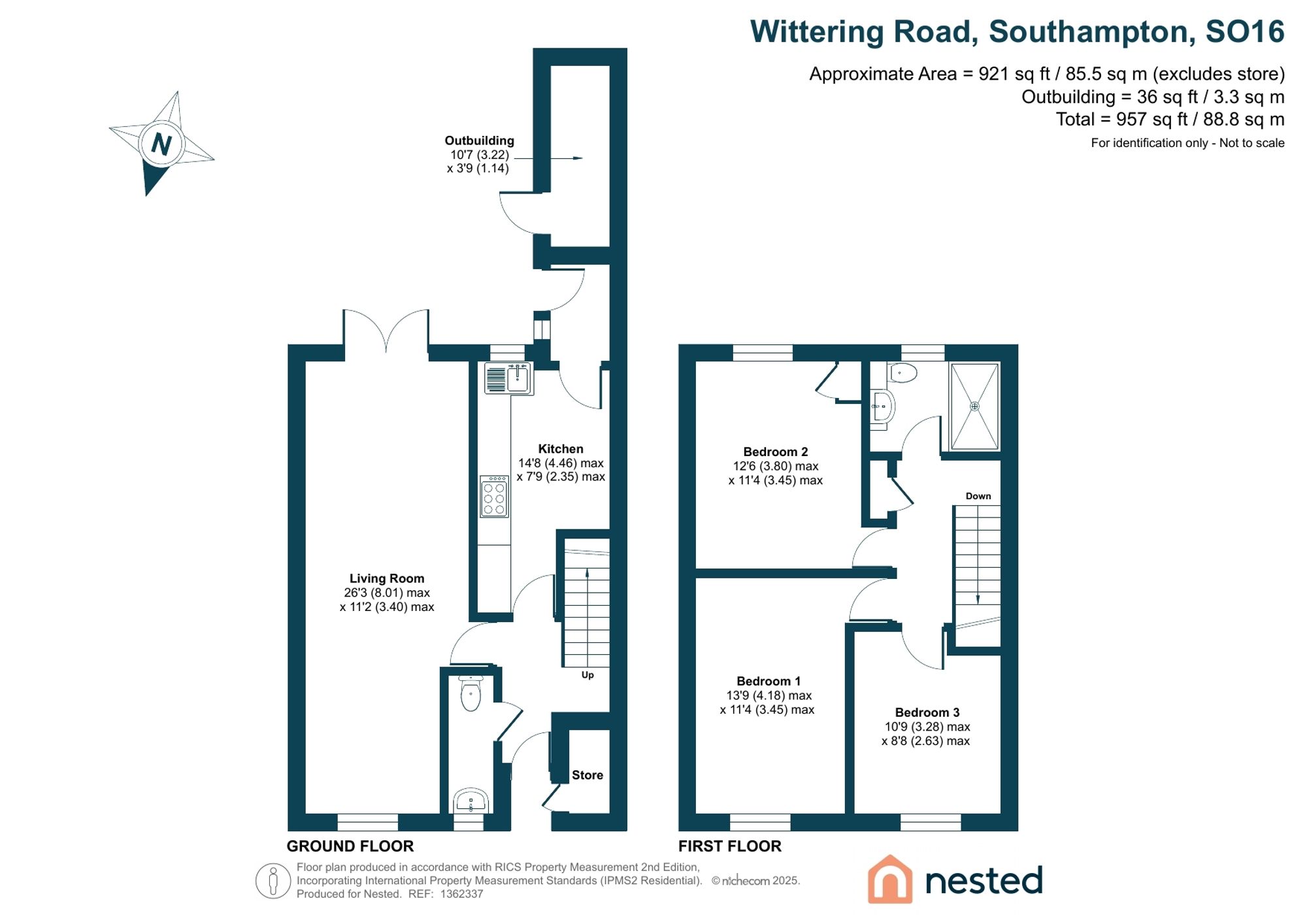 39 Wittering Road, Southampton floorplan