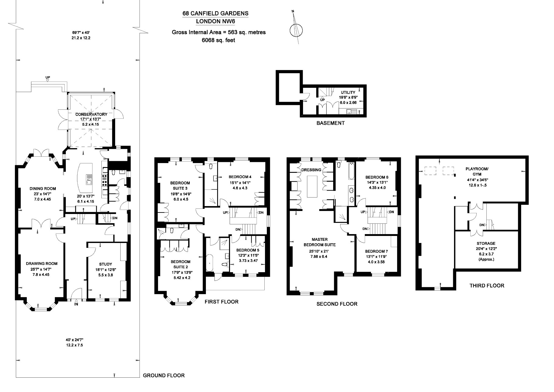 68, Canfield Gardens, London floorplan