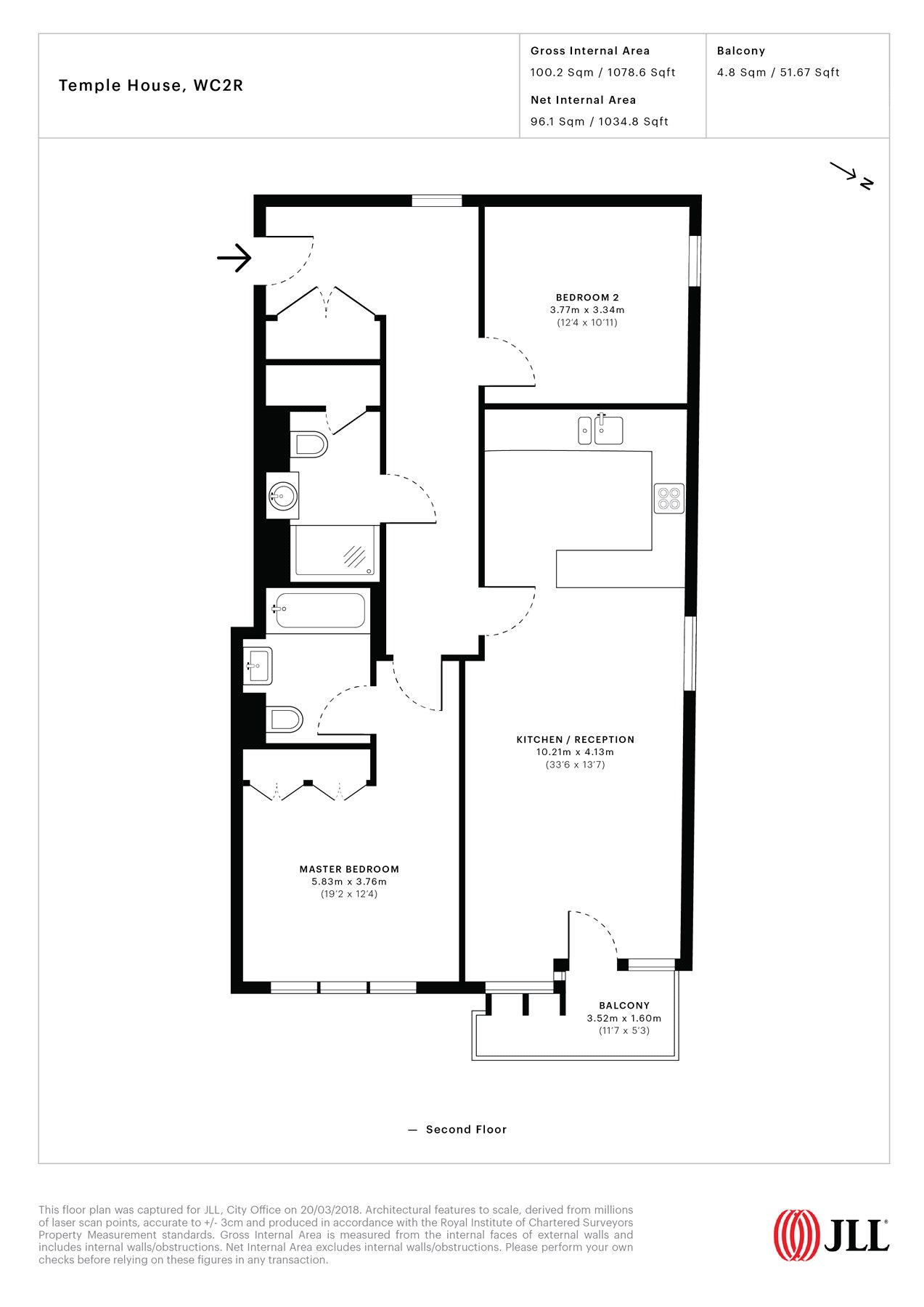 2 Bedrooms Flat to rent in Temple House, 190 Strand, 13 Arundel Street, London WC2R