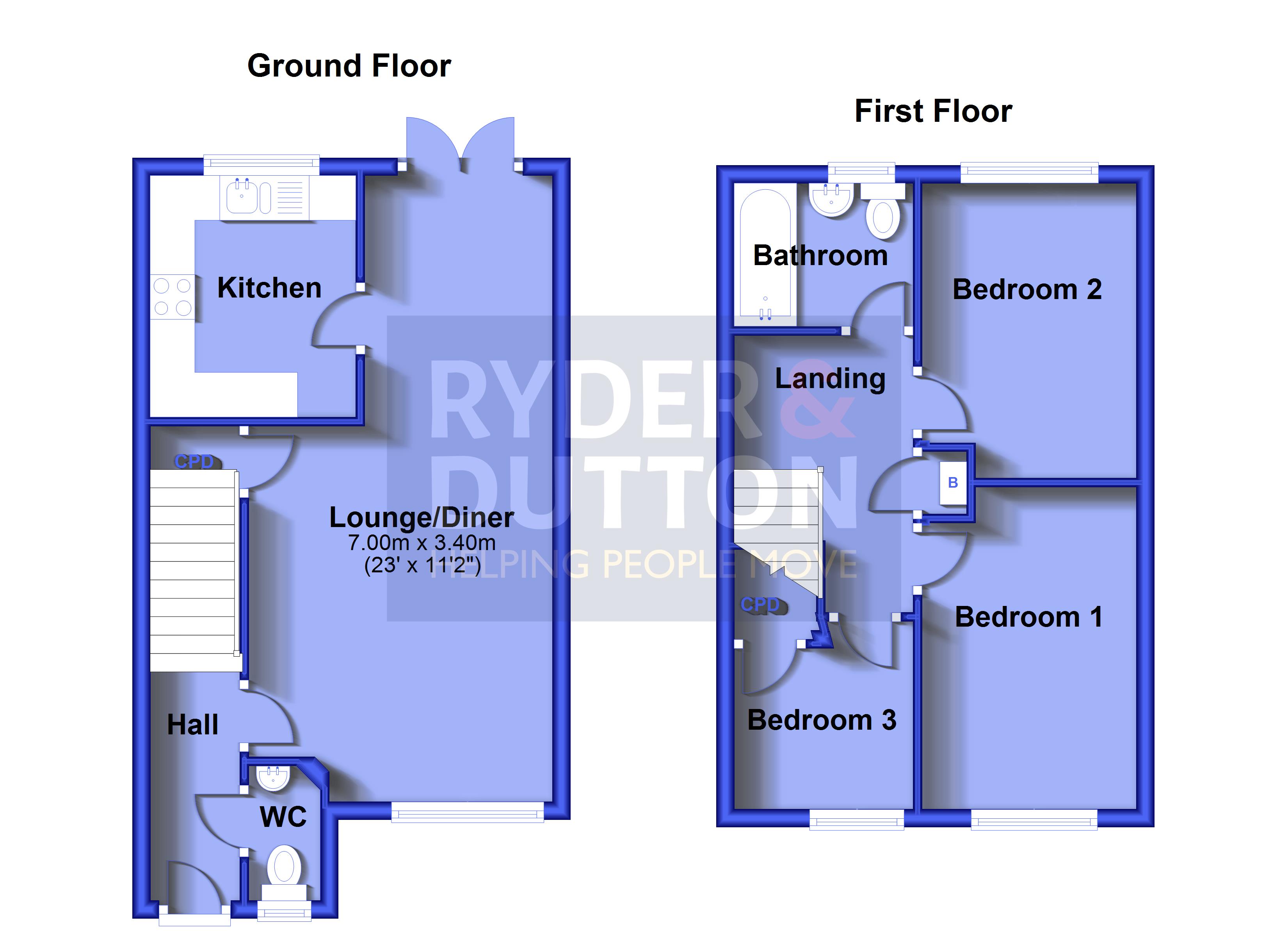 1, Brownrigg Close, Manchester floorplan