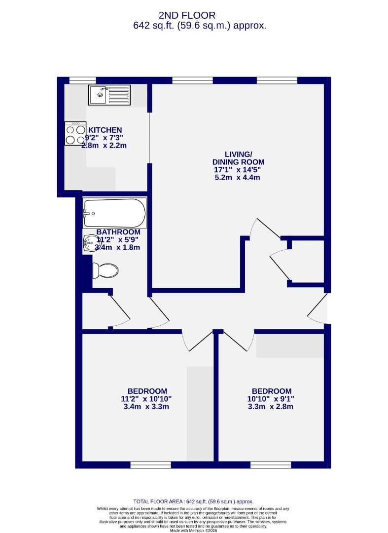 26, Fossview House, York floorplan