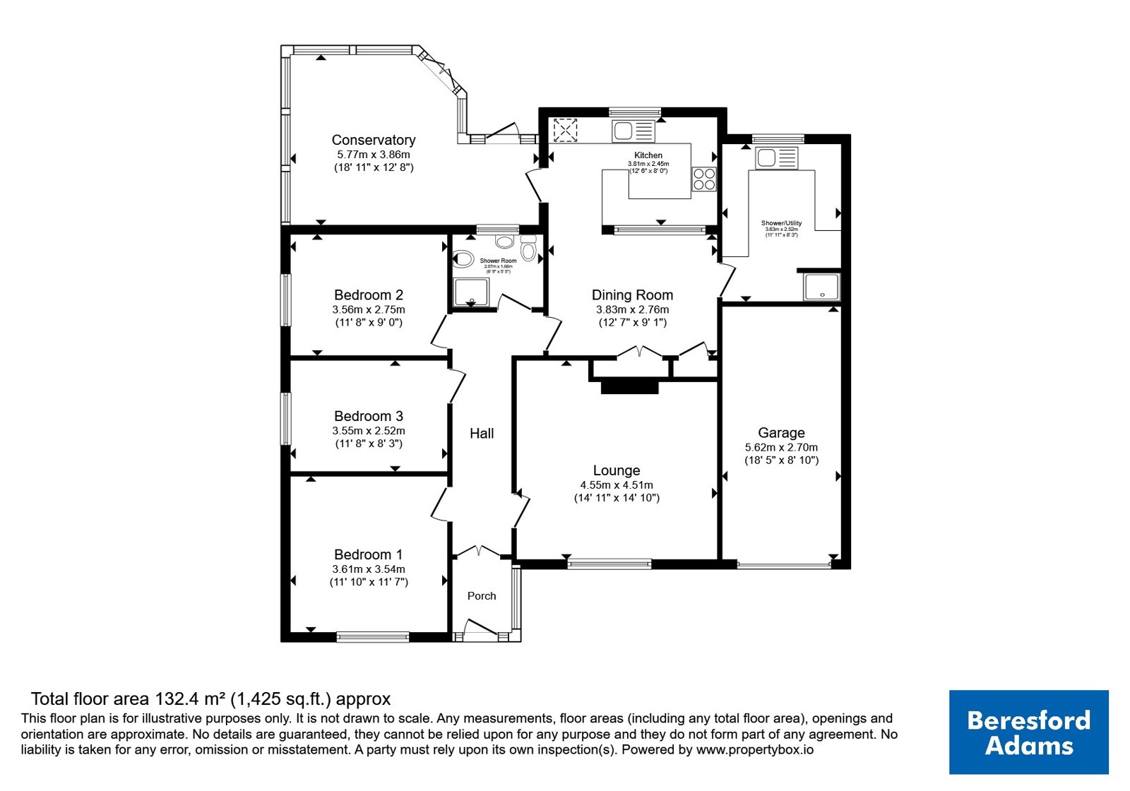 8, Hawkesbury Road, Clwyd floorplan