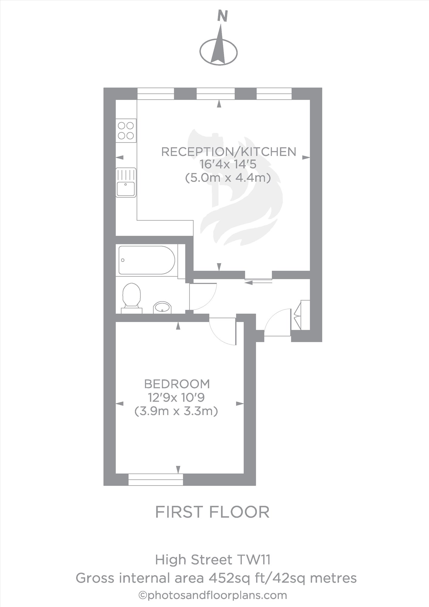 Flat 2, 76, High Street, Teddington floorplan