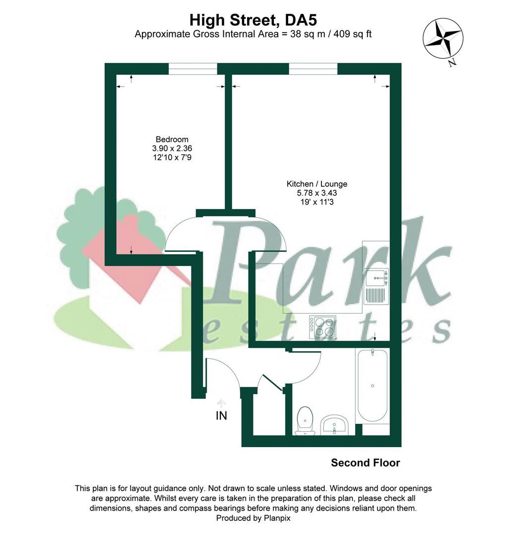 Flat 9, 8-12 Bexley High Street, Bexley floorplan