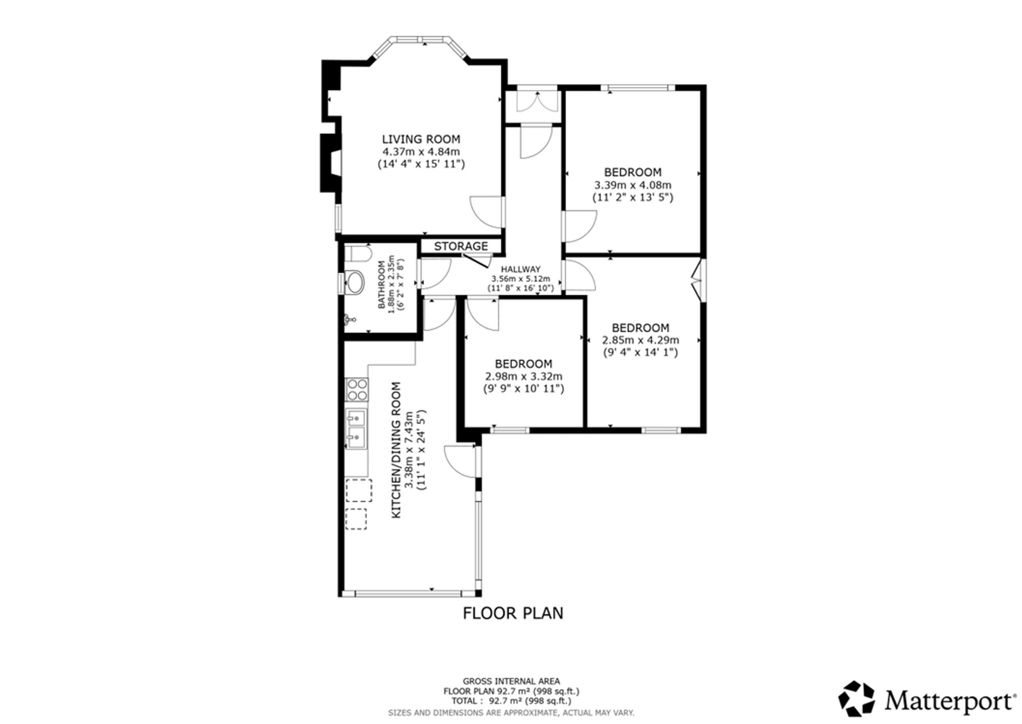 308 Kings Park Avenue, Rutherglen, Glasgow floorplan