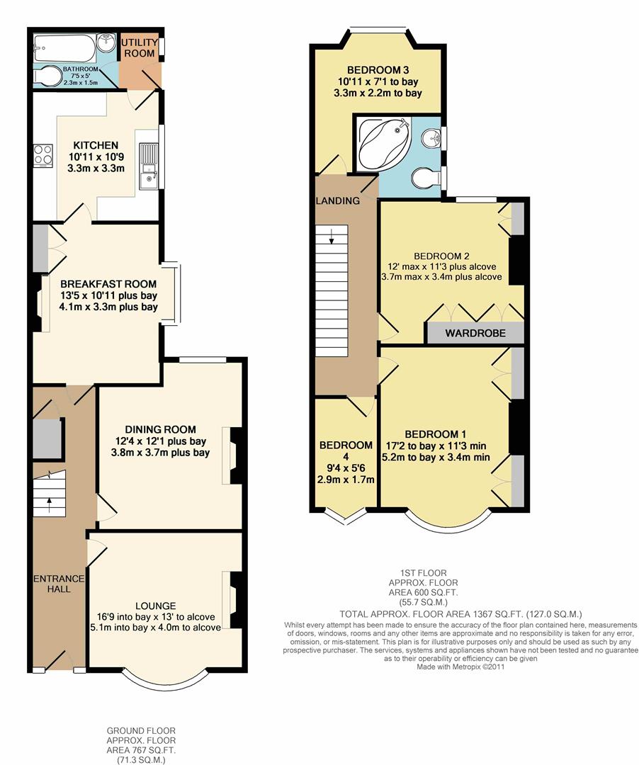 219, Queen Street, WITHERNSEA floorplan