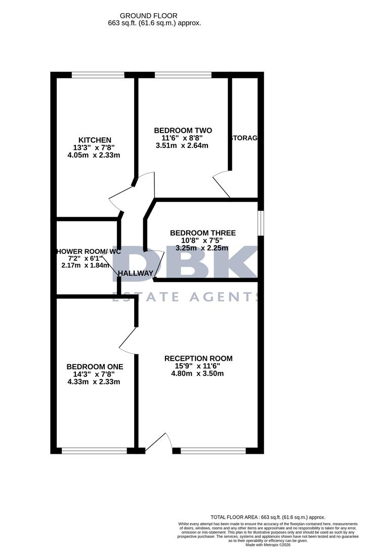 578, London Road, Ashford floorplan