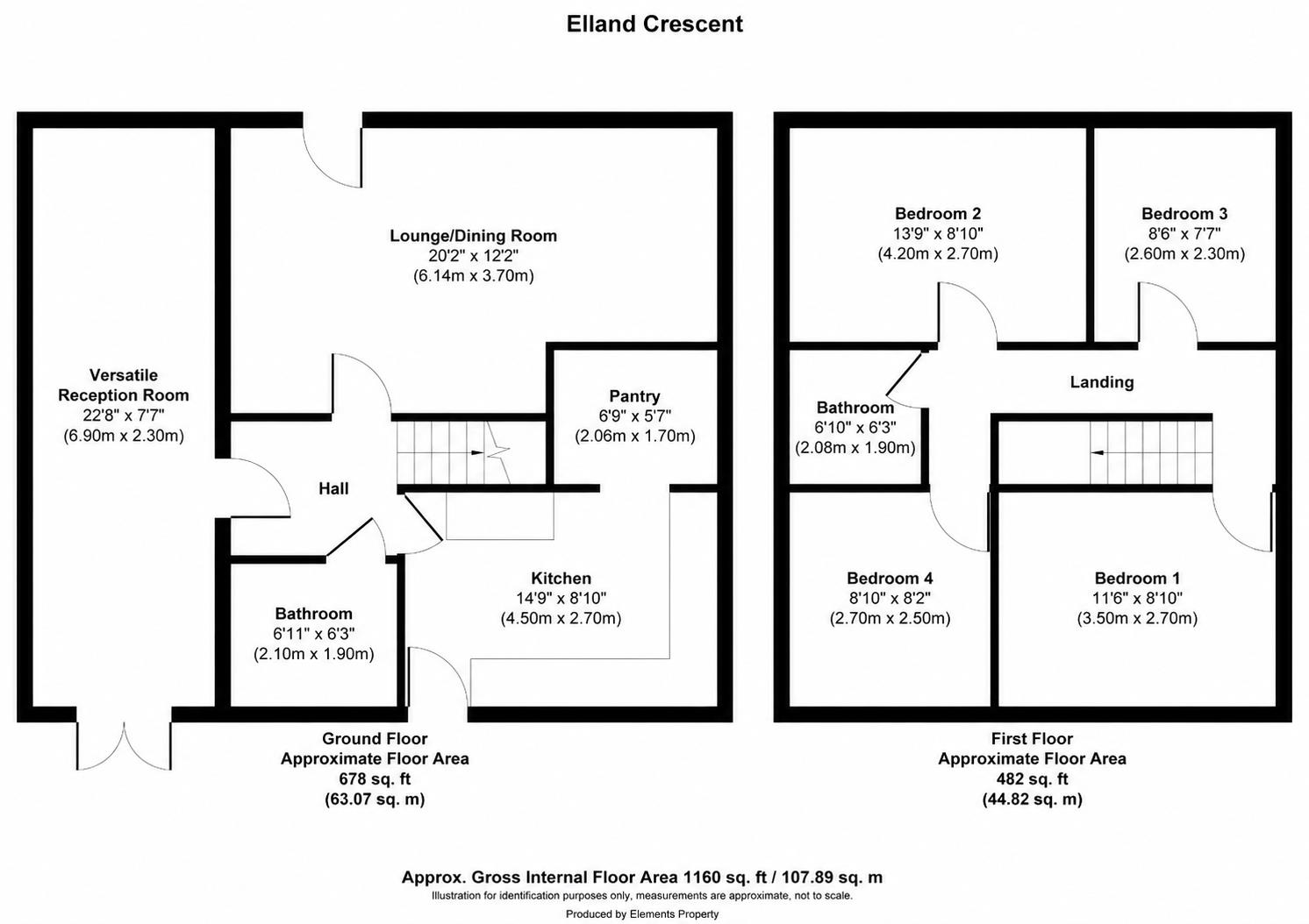 11, Elland Close, Barnsley floorplan