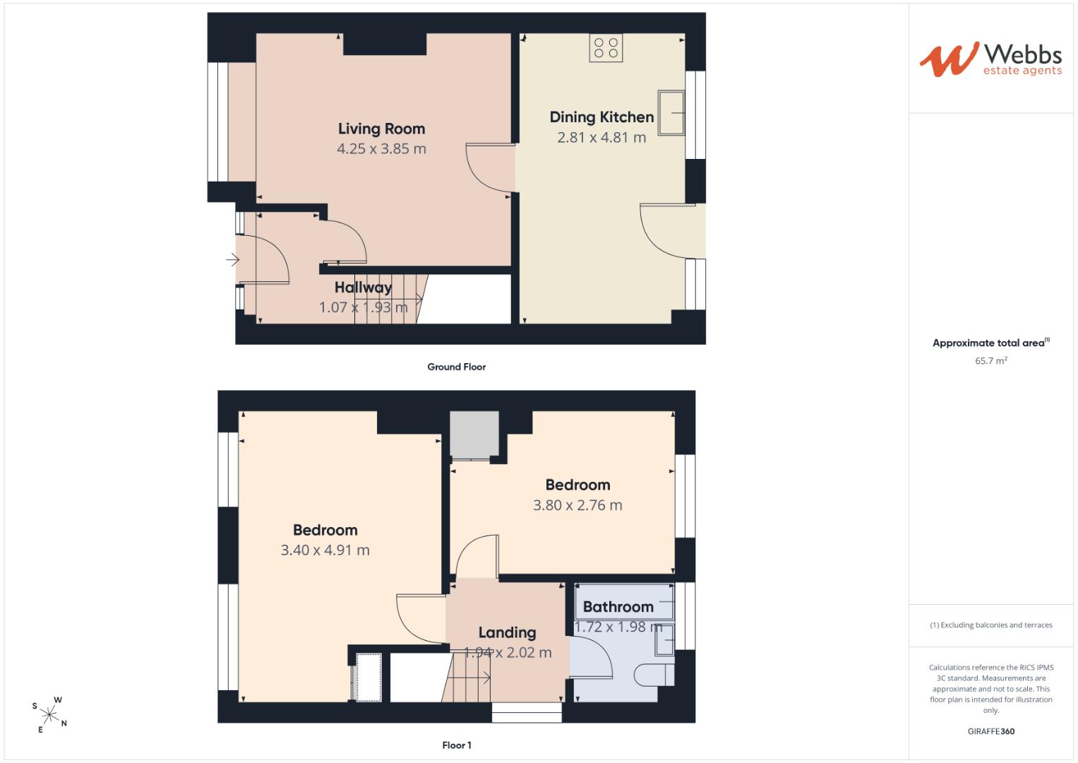 23, Ashbourne Road, Walsall floorplan