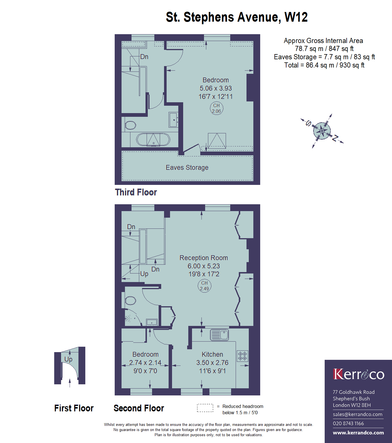 64, St Stephens Avenue, Shepherd's Bush W12 floorplan