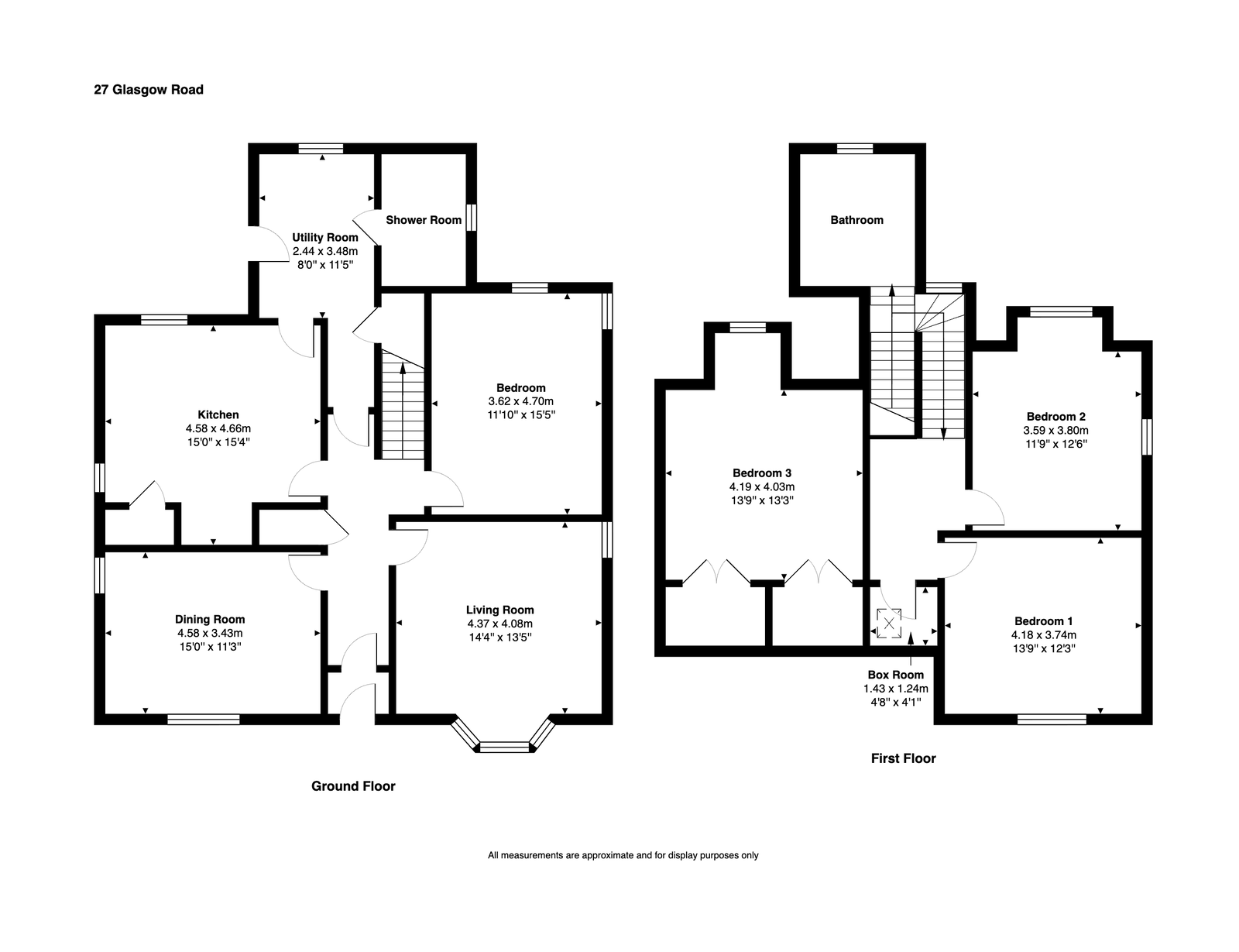 27, Glasgow Road, Denny floorplan