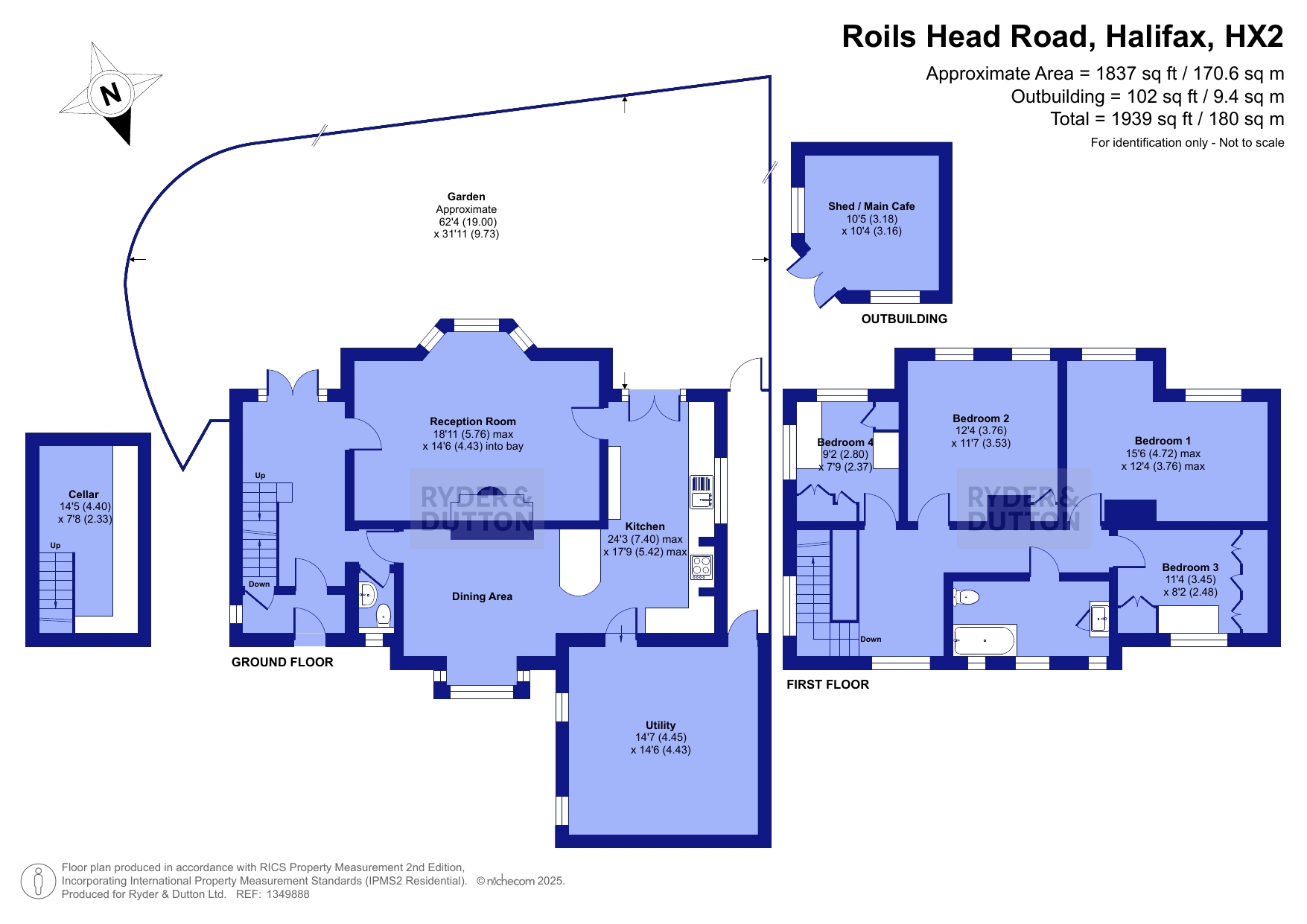 Lower Pond, 1, Roils Head Road, West Yorkshire floorplan