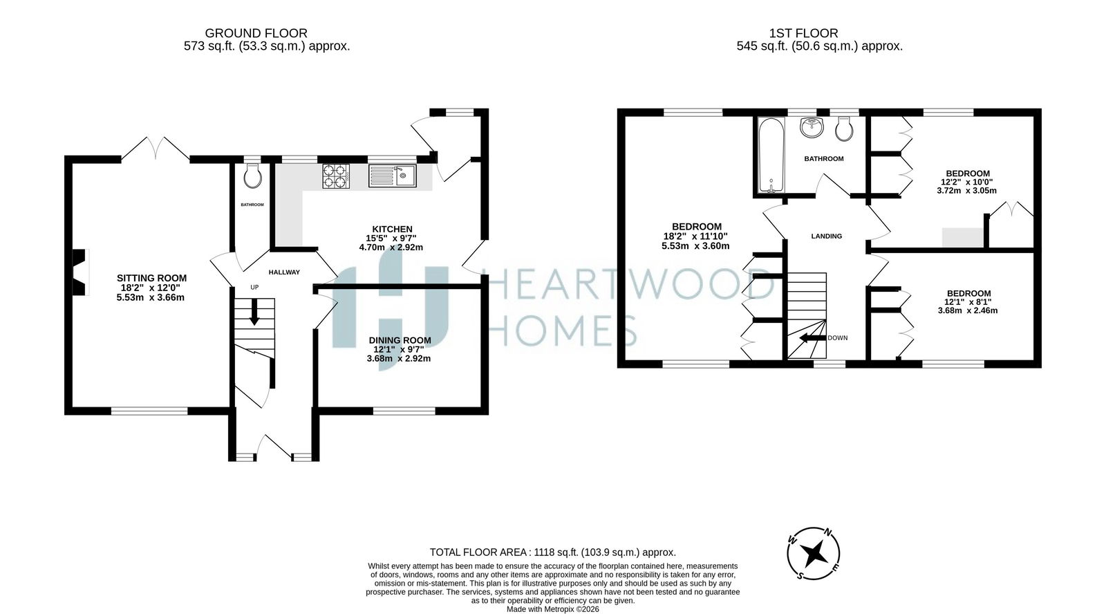 15, Spencer Gate, St. Albans floorplan