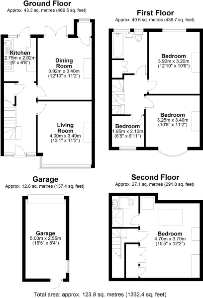 4 Bedrooms Terraced house for sale in Knaphill, Woking, Surrey GU21