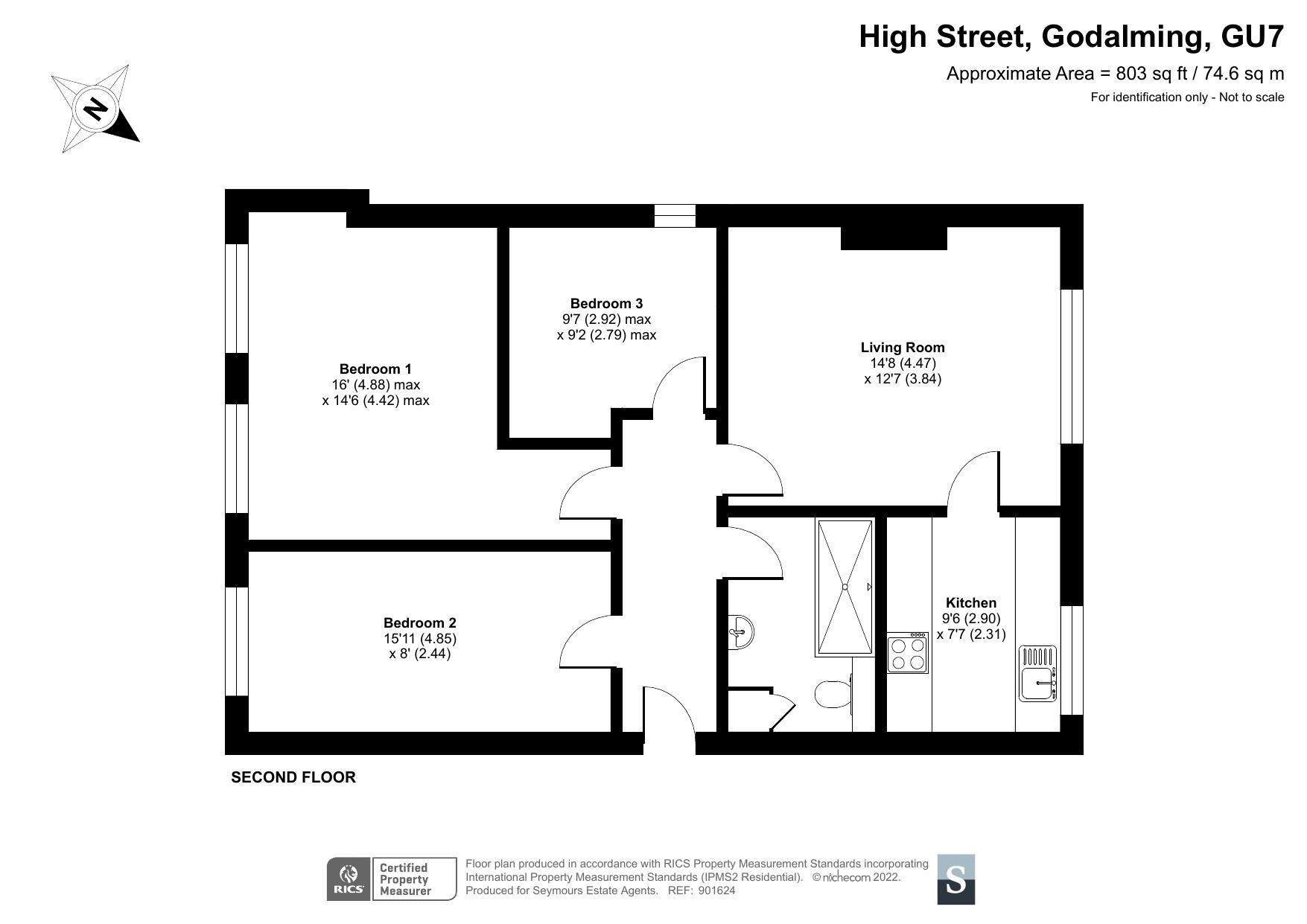 Room 2, High Street, Godalming floorplan