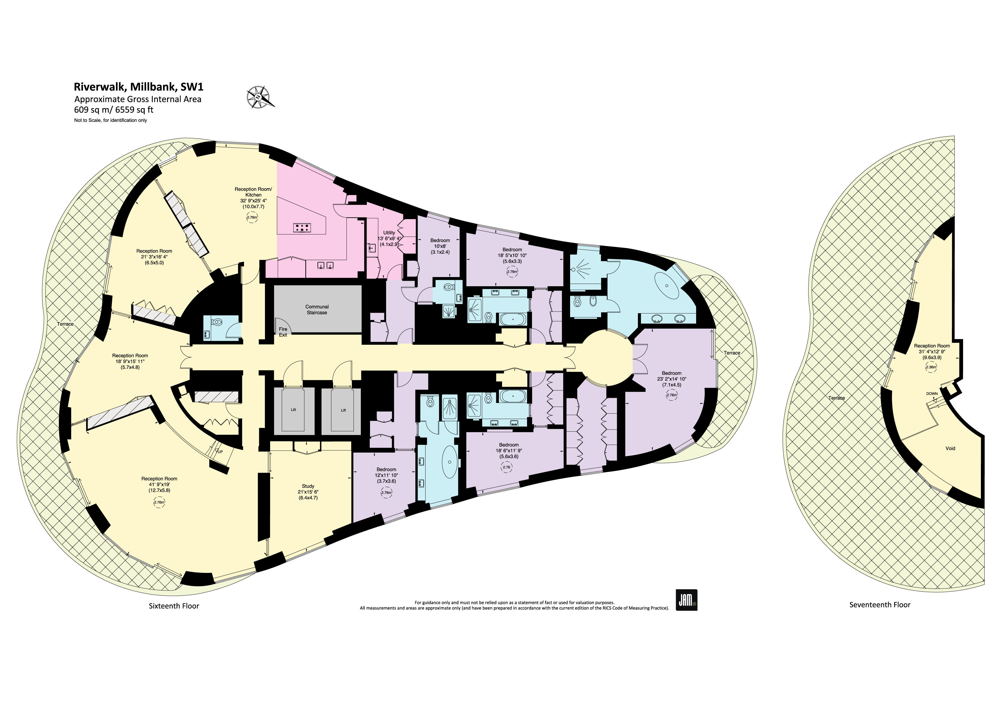 161, Millbank, London floorplan