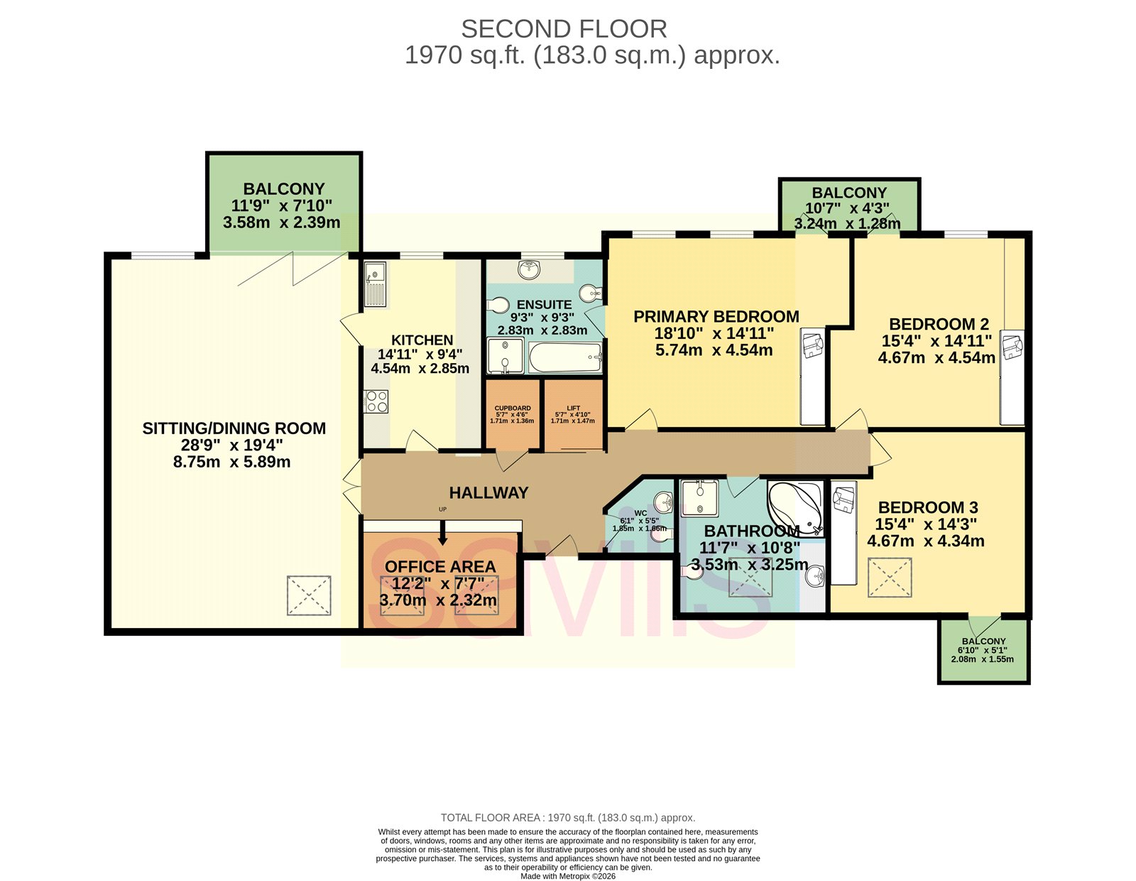 Penthouse East,, Longbeach, Jersey floorplan